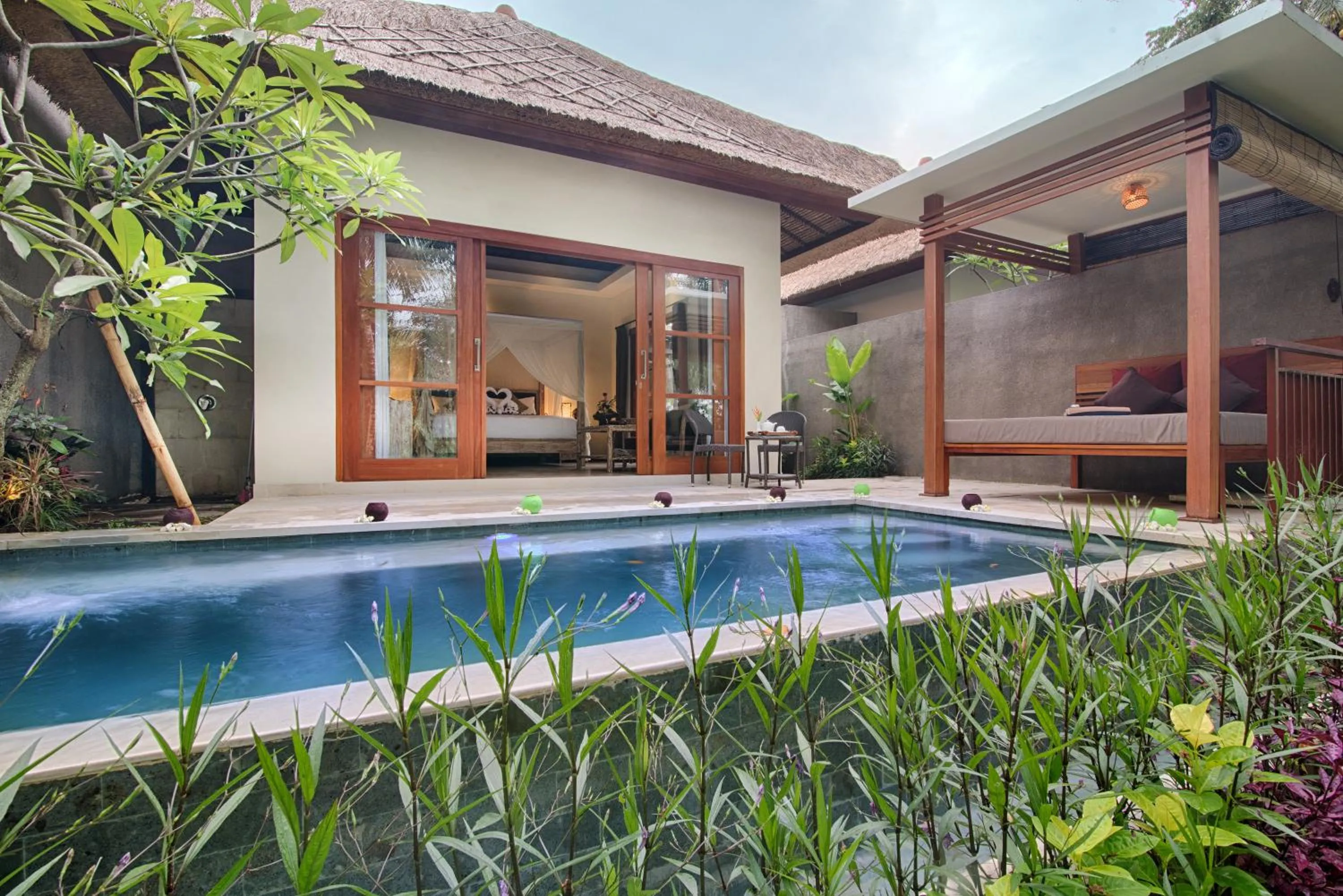 Seating area in Anusara Luxury Villas