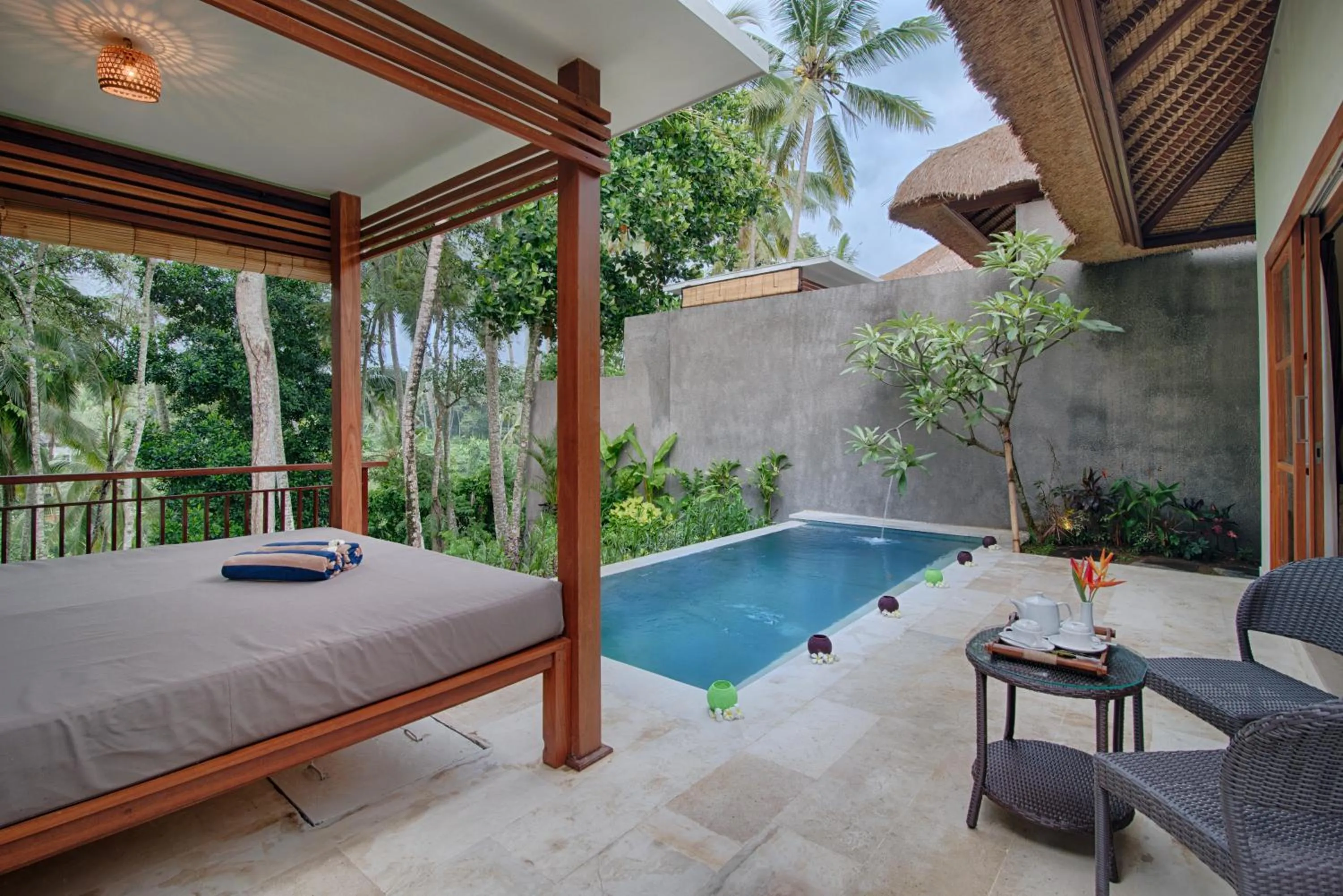 Seating area in Anusara Luxury Villas
