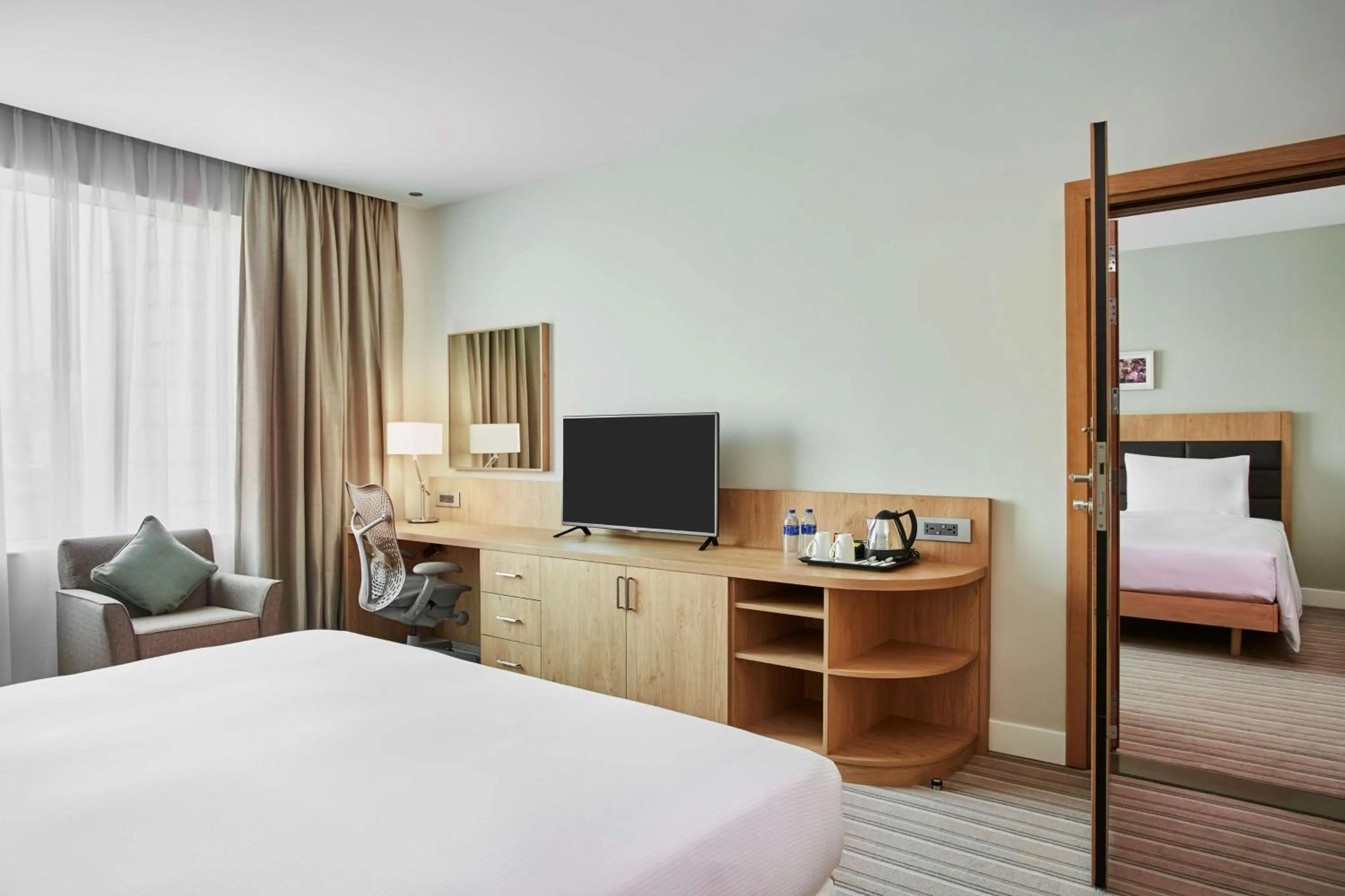 Bedroom, Bed in Hilton Garden Inn Dubai, Mall Avenue