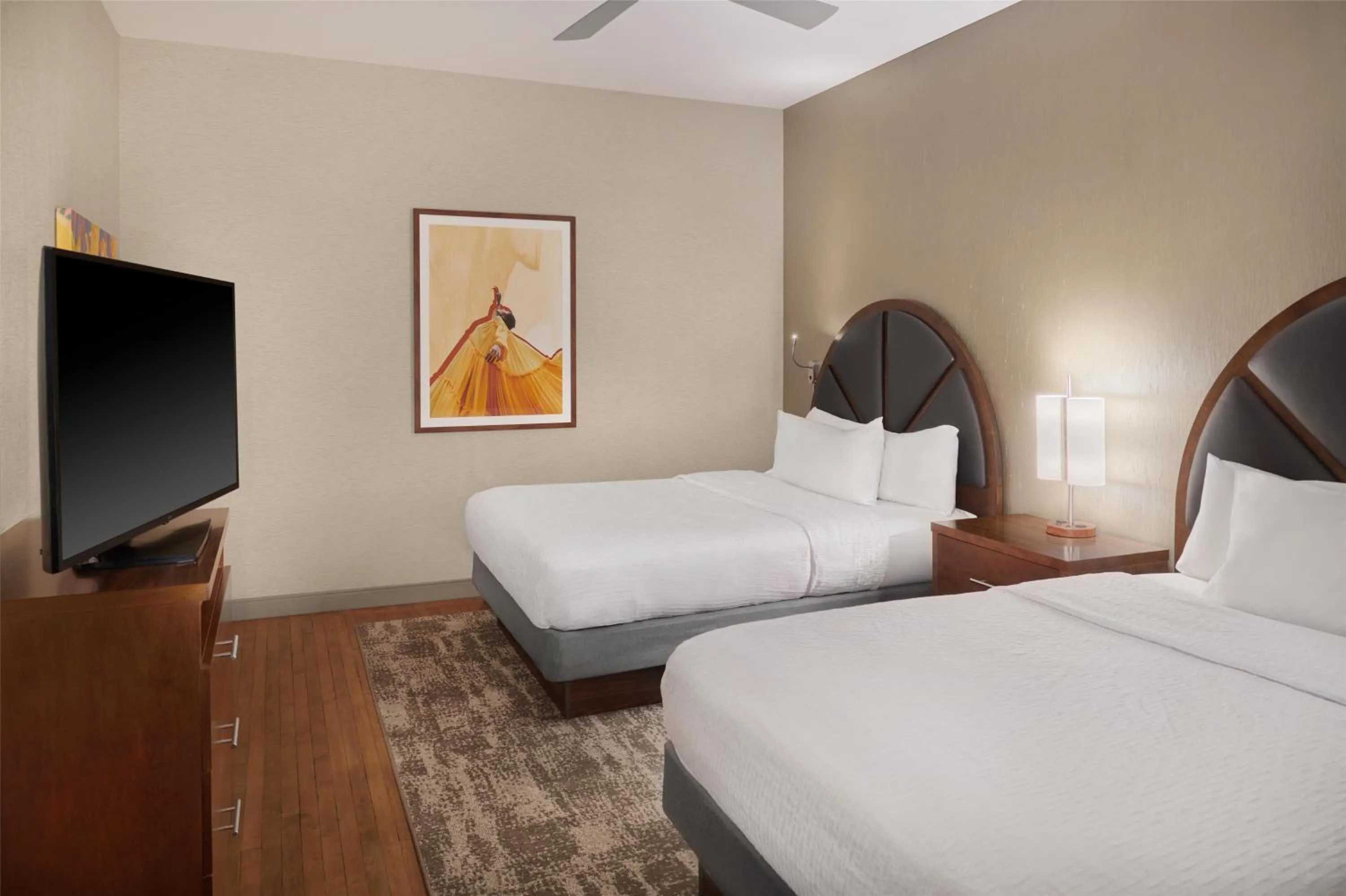 Bed in Homewood Suites by Hilton Grand Rapids Downtown