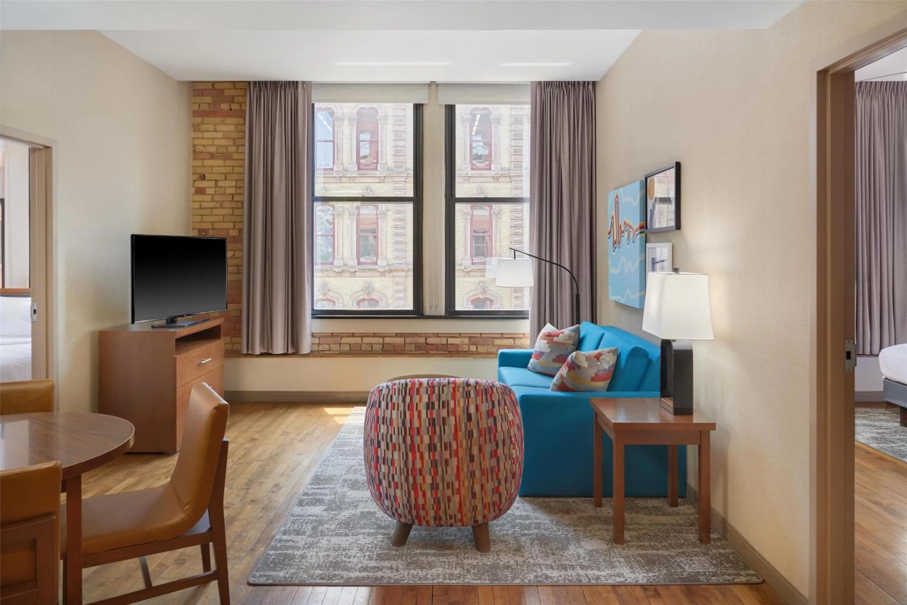 Living room in Homewood Suites by Hilton Grand Rapids Downtown