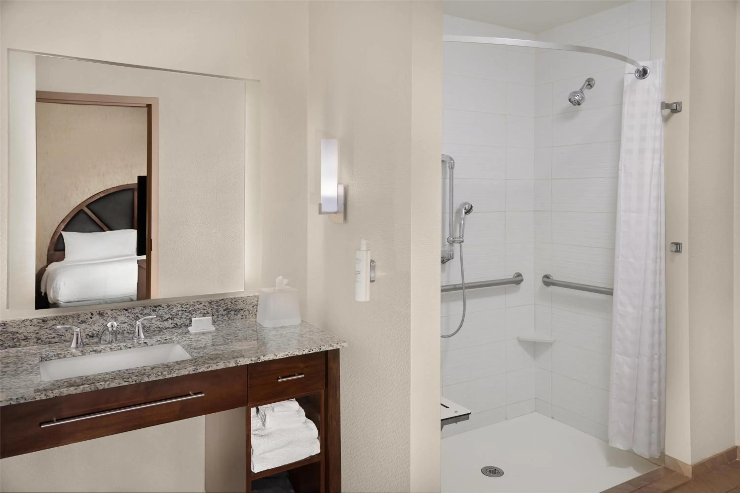 Bathroom in Homewood Suites by Hilton Grand Rapids Downtown