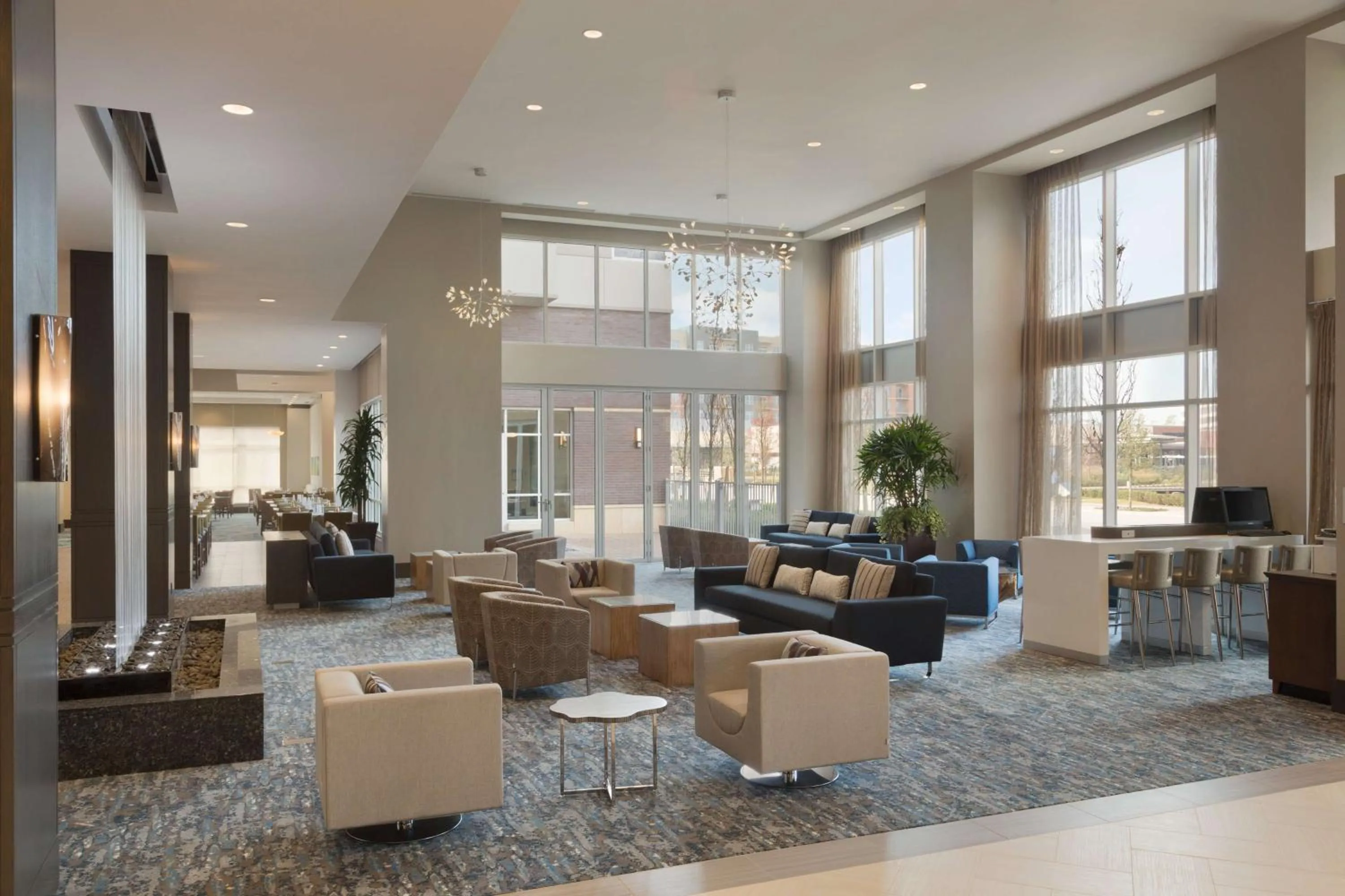 Lobby or reception in Embassy Suites by Hilton The Woodlands