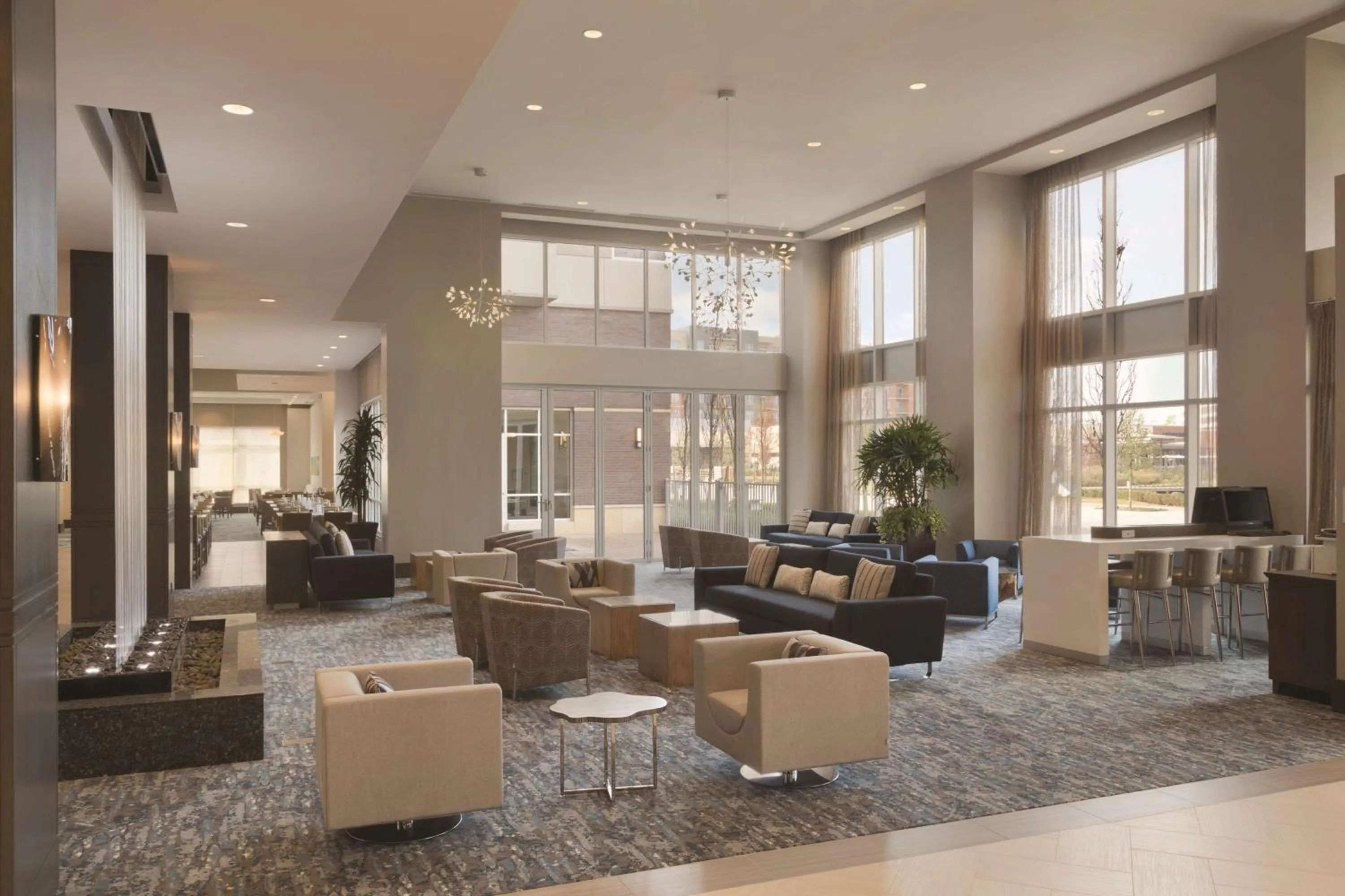 Lobby or reception in Embassy Suites by Hilton The Woodlands