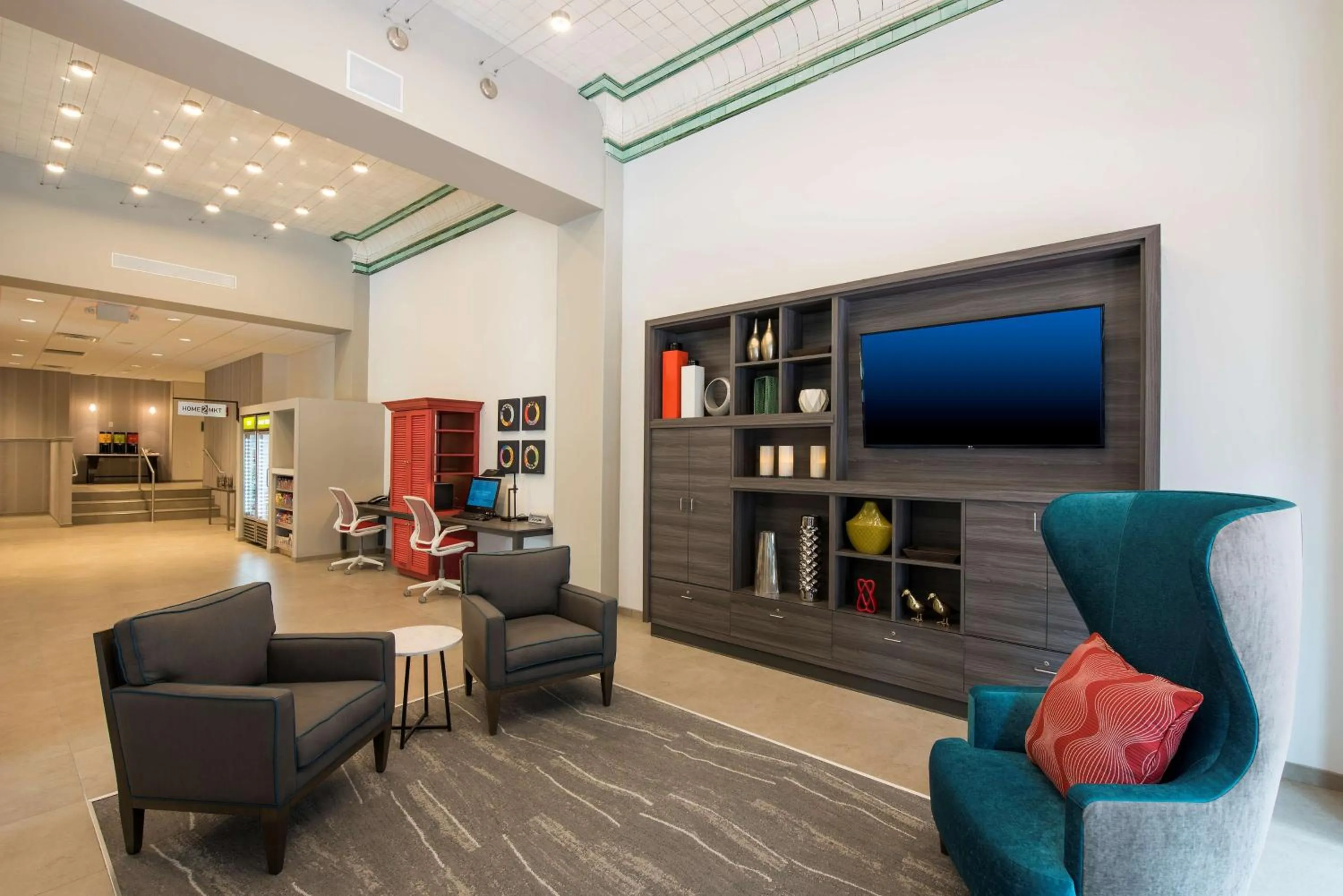 Lobby or reception in Home2 Suites by Hilton Indianapolis Downtown