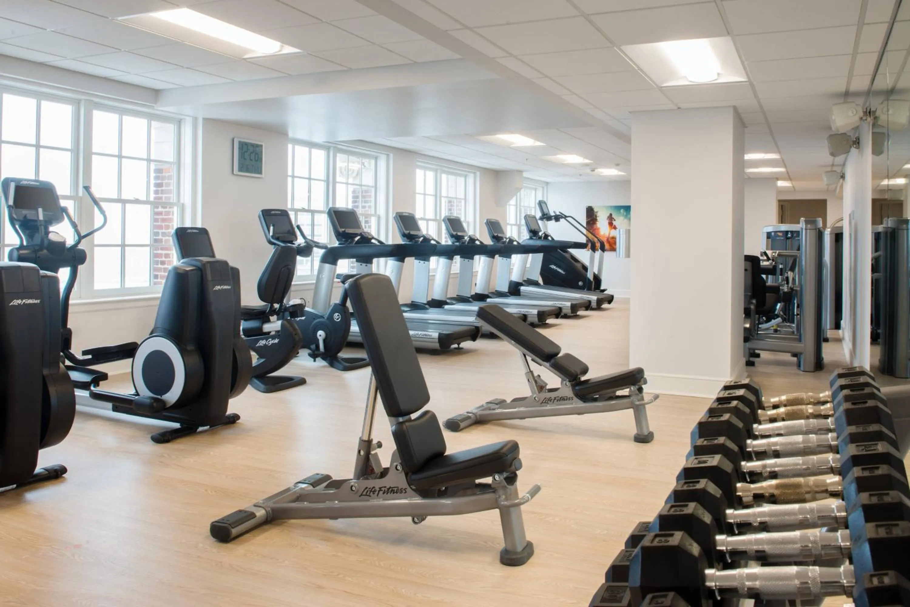 Fitness centre/facilities in Marriott Syracuse Downtown