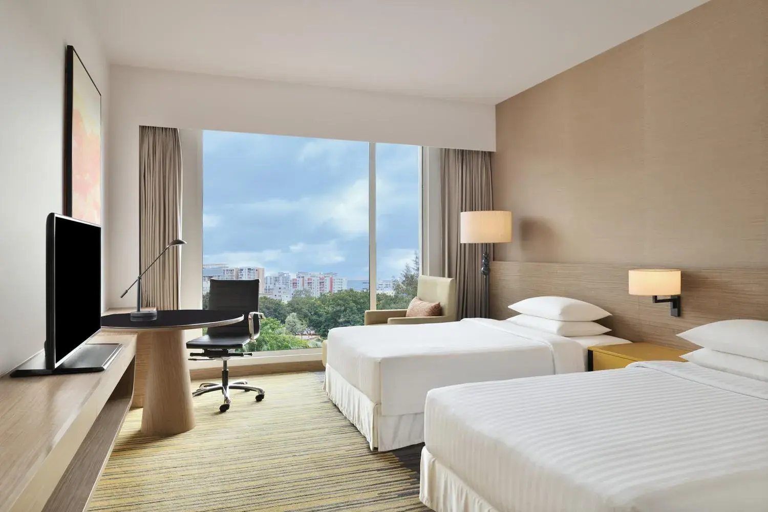 Guest room, 2 Twin/Single Bed(s), City view - single occupancy in Courtyard by Marriott Bengaluru Outer Ring Road Guest room, 2 Twin/Single Bed(s), City view - single occupancy in Courtyard by Marriott Bengaluru Outer Ring Road