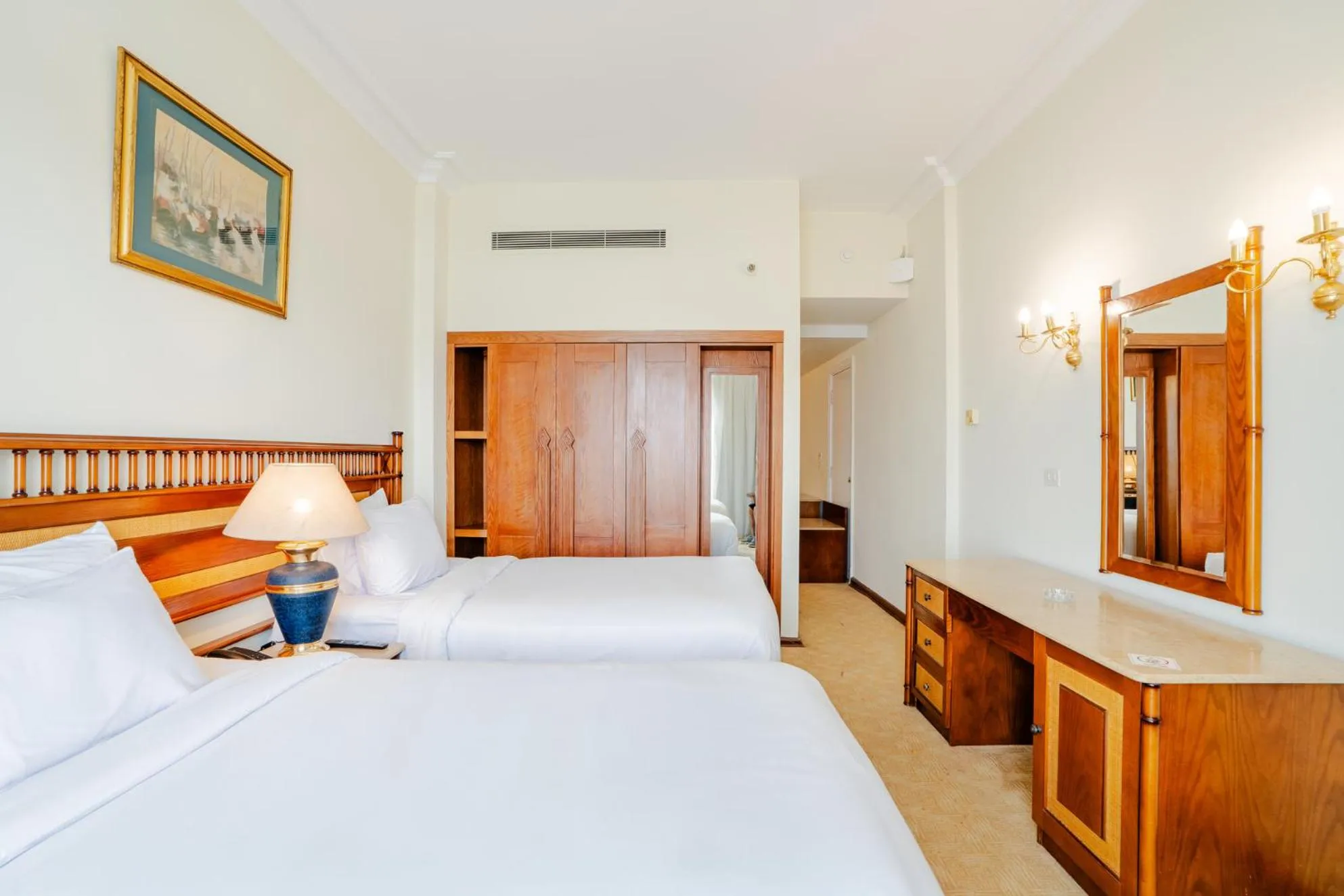 Bed in Om Kolthoom Hotel