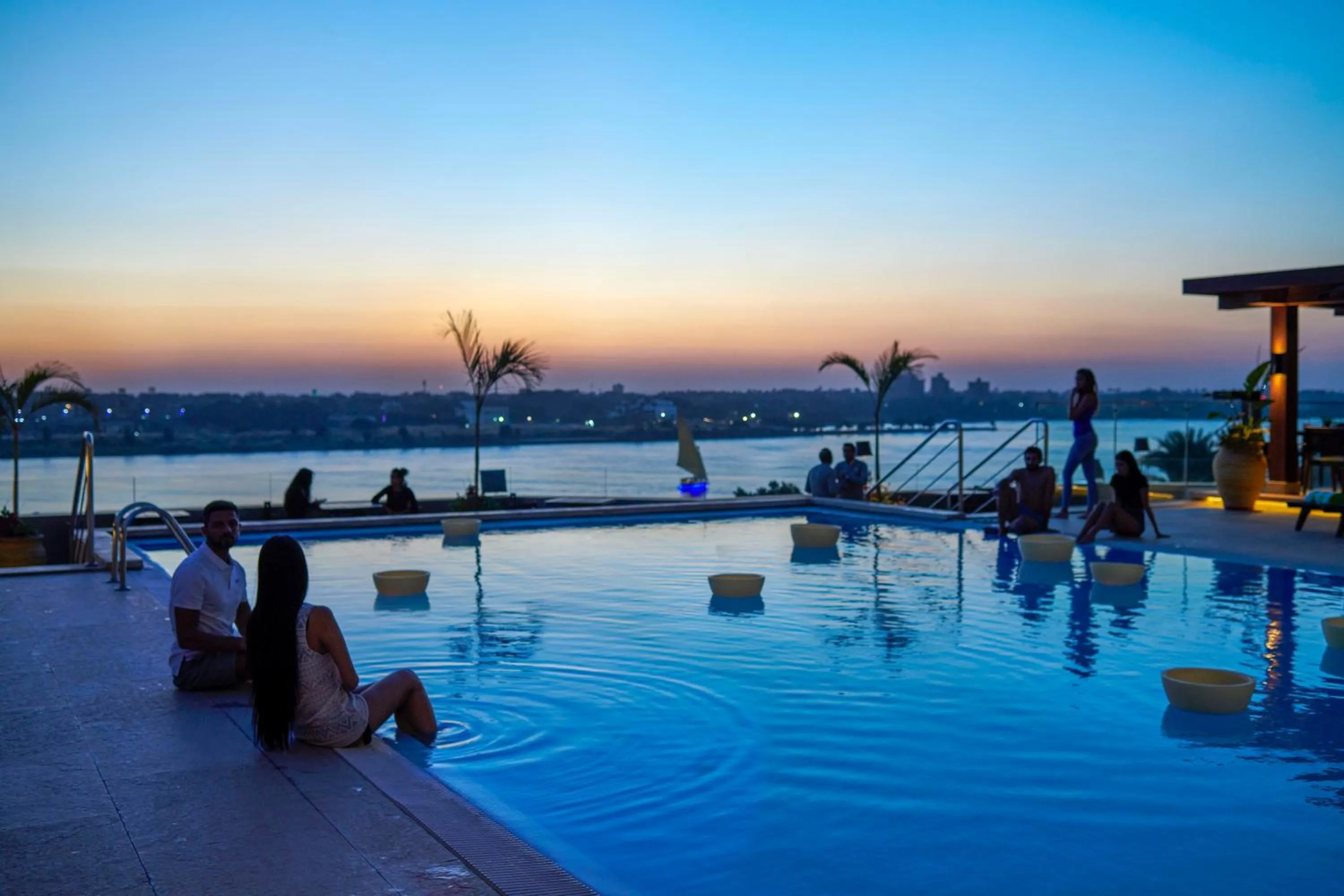 Swimming pool in Holiday Inn Cairo Maadi by IHG