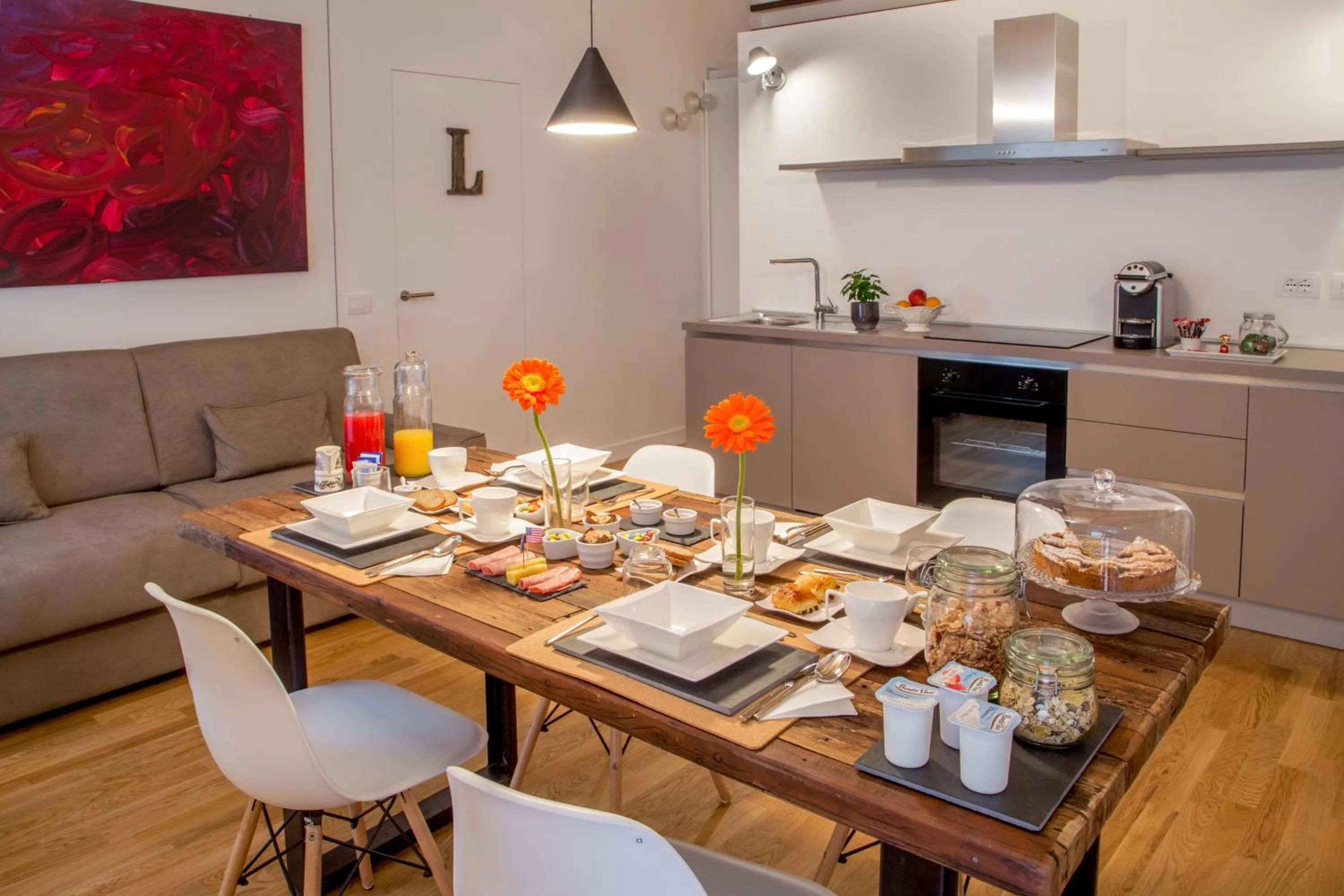 Decorative detail in Belli36rooms near Spanish step and Vatican City