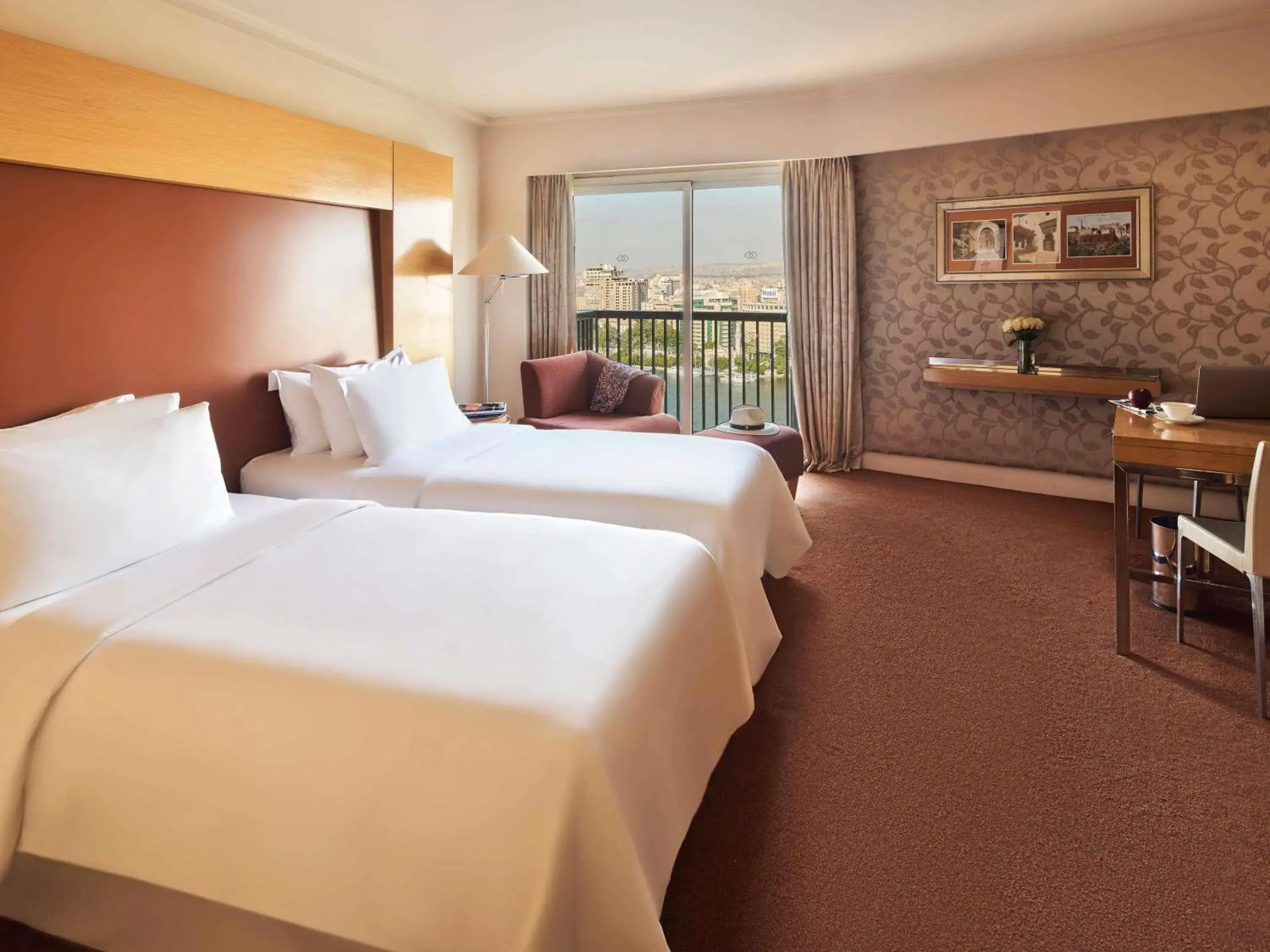 Luxury Twin Room with Nile View in Sofitel Cairo Nile El Gezirah Luxury Twin Room with Nile View in Sofitel Cairo Nile El Gezirah