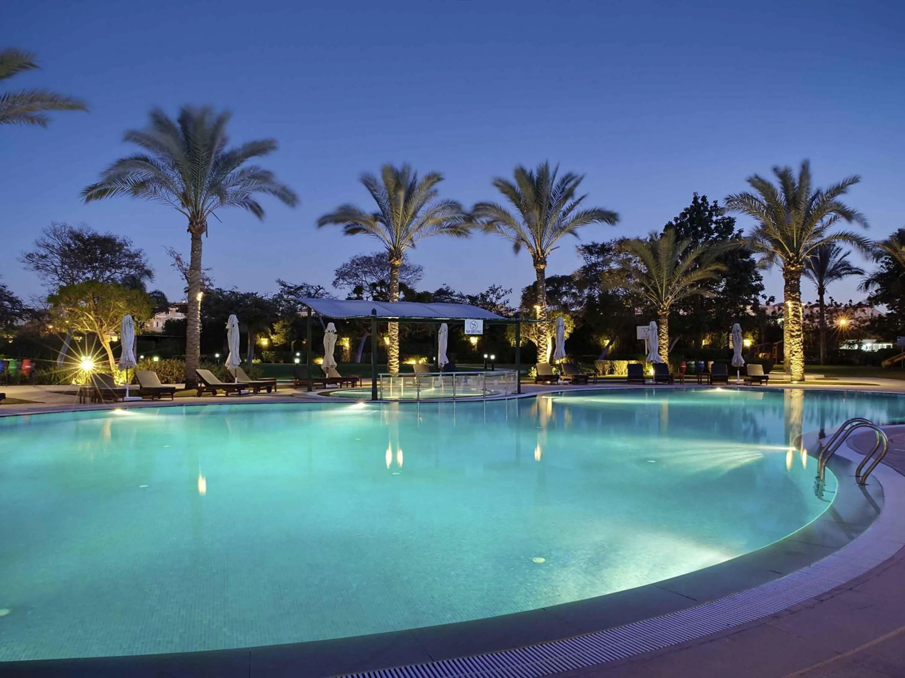 Pool view in Novotel Cairo 6th Of October