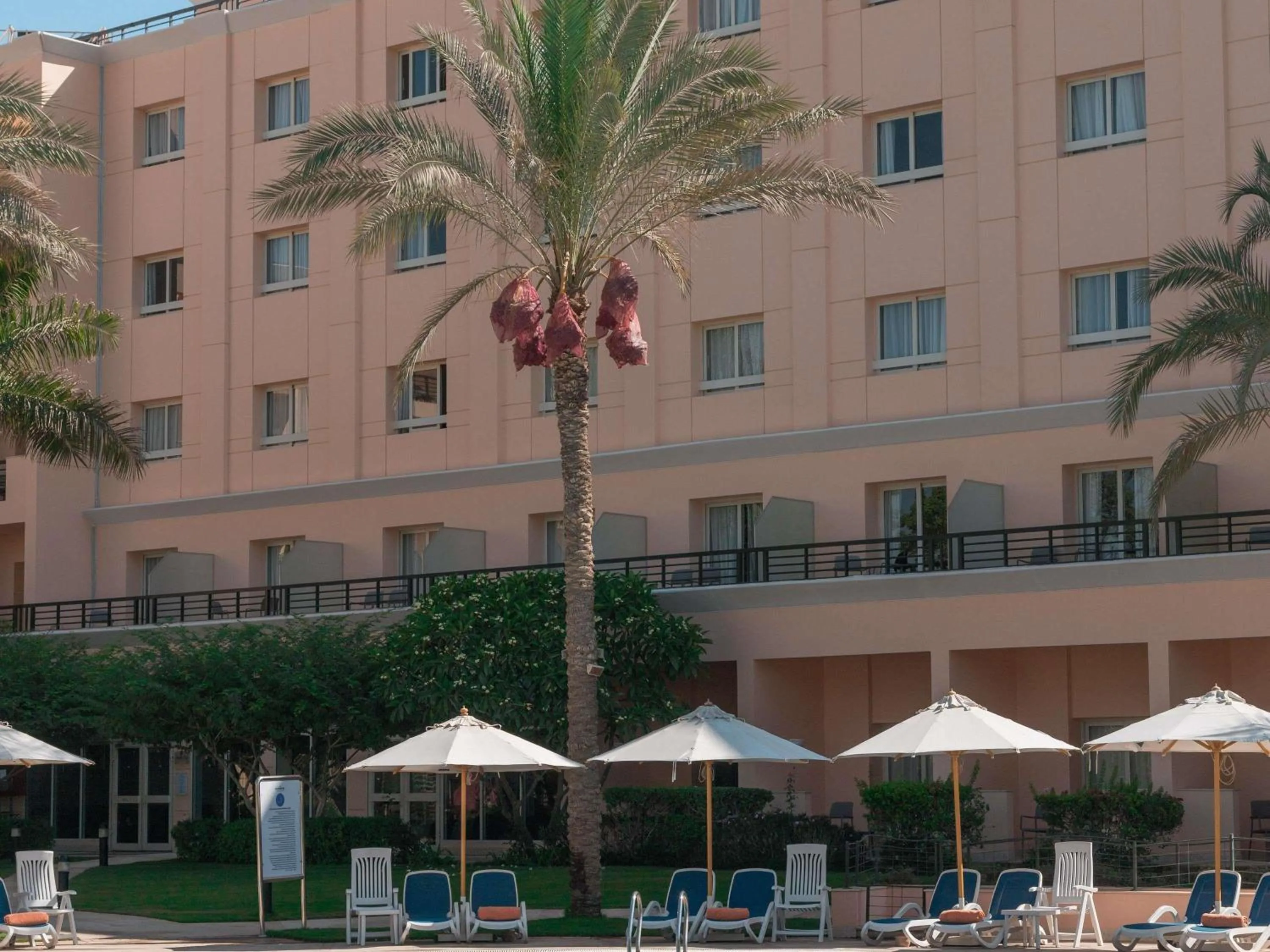 Pool view in Novotel Cairo 6th Of October