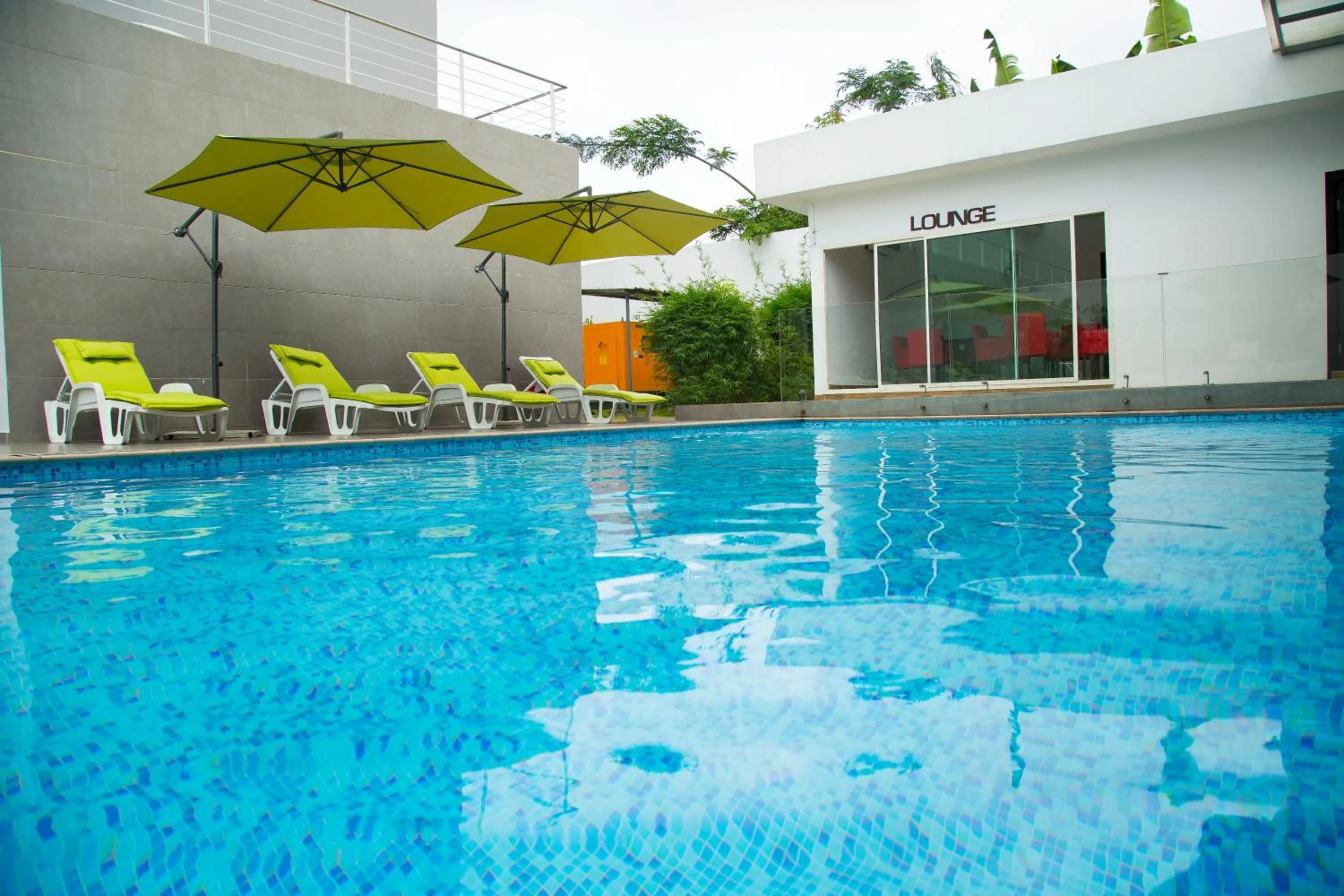 Pool view in Residence ACHENBACH