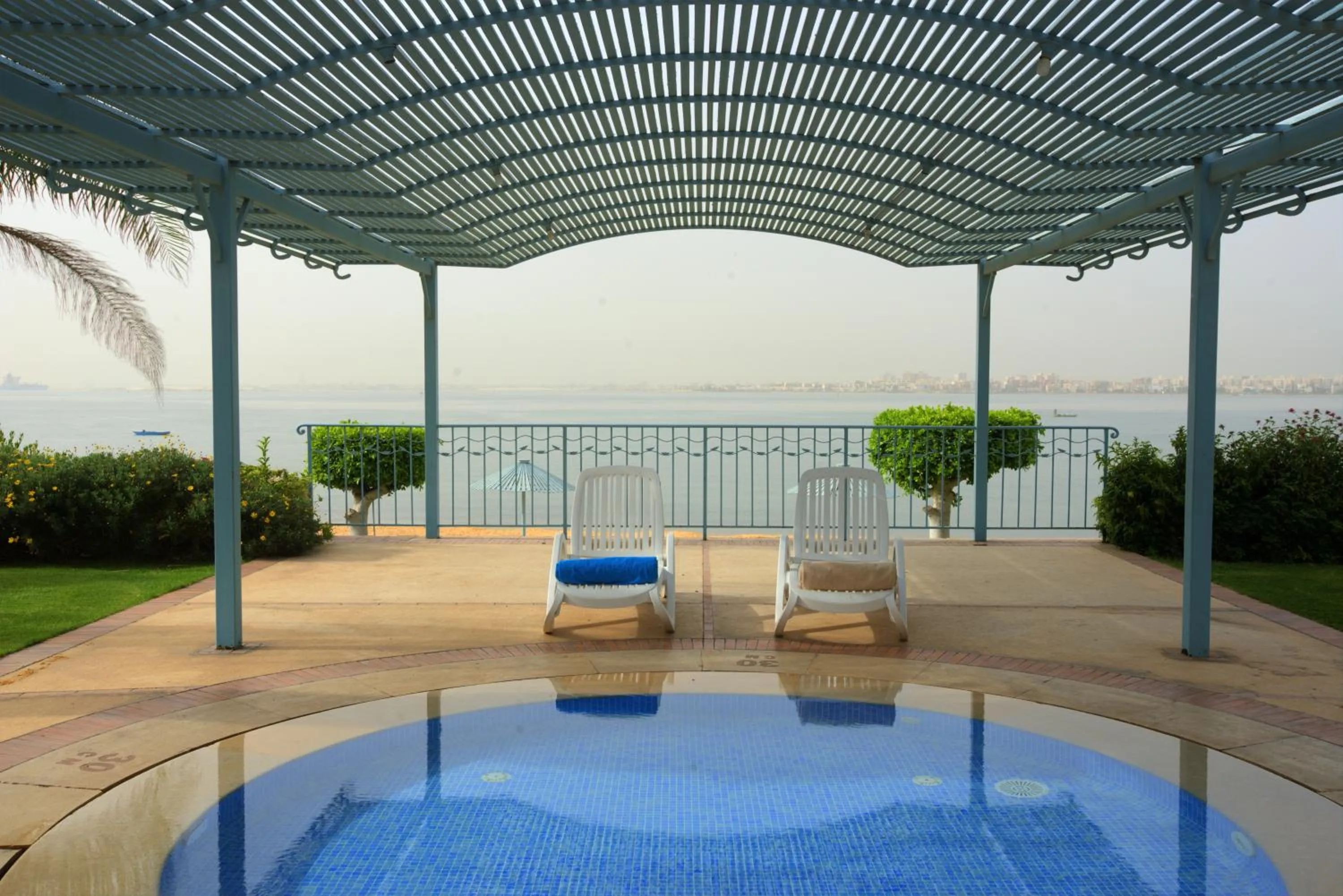 Pool view in Mercure Ismailia Forsan Island