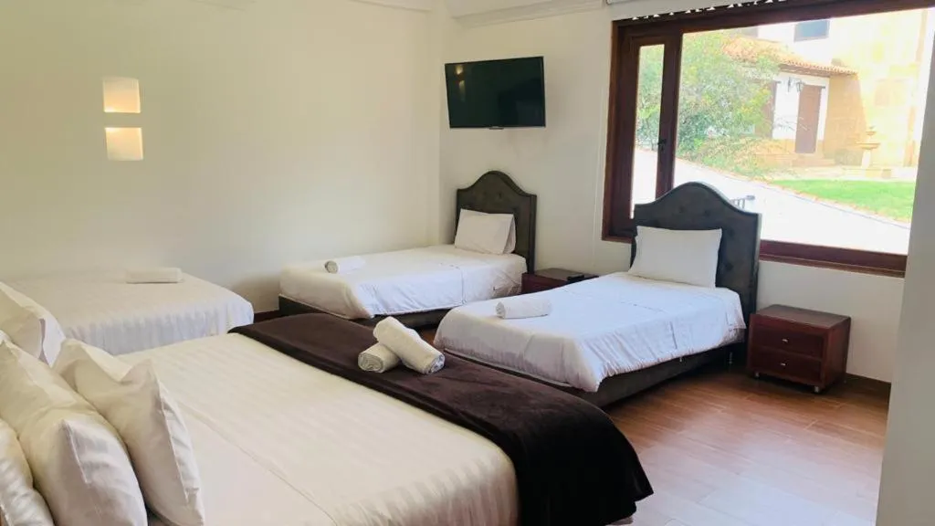 Bed in Hotel Puente Piedra