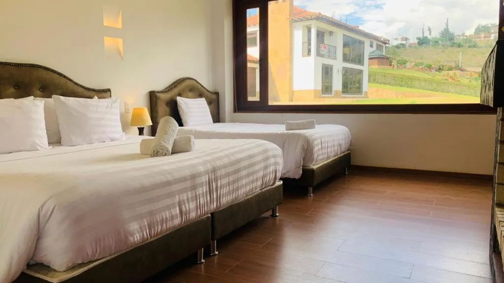 Bed in Hotel Puente Piedra