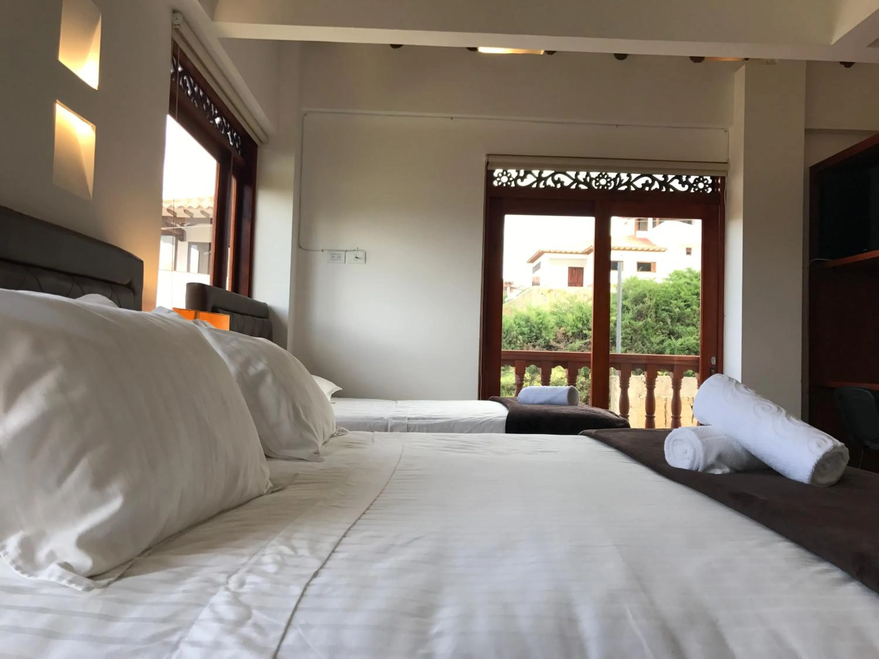 Bed in Hotel Puente Piedra