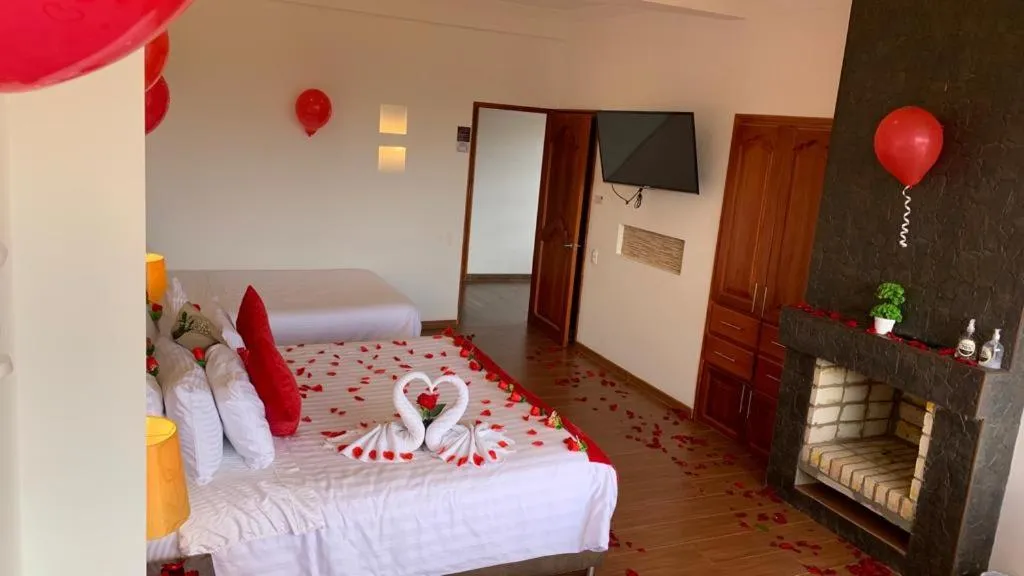 Bed in Hotel Puente Piedra