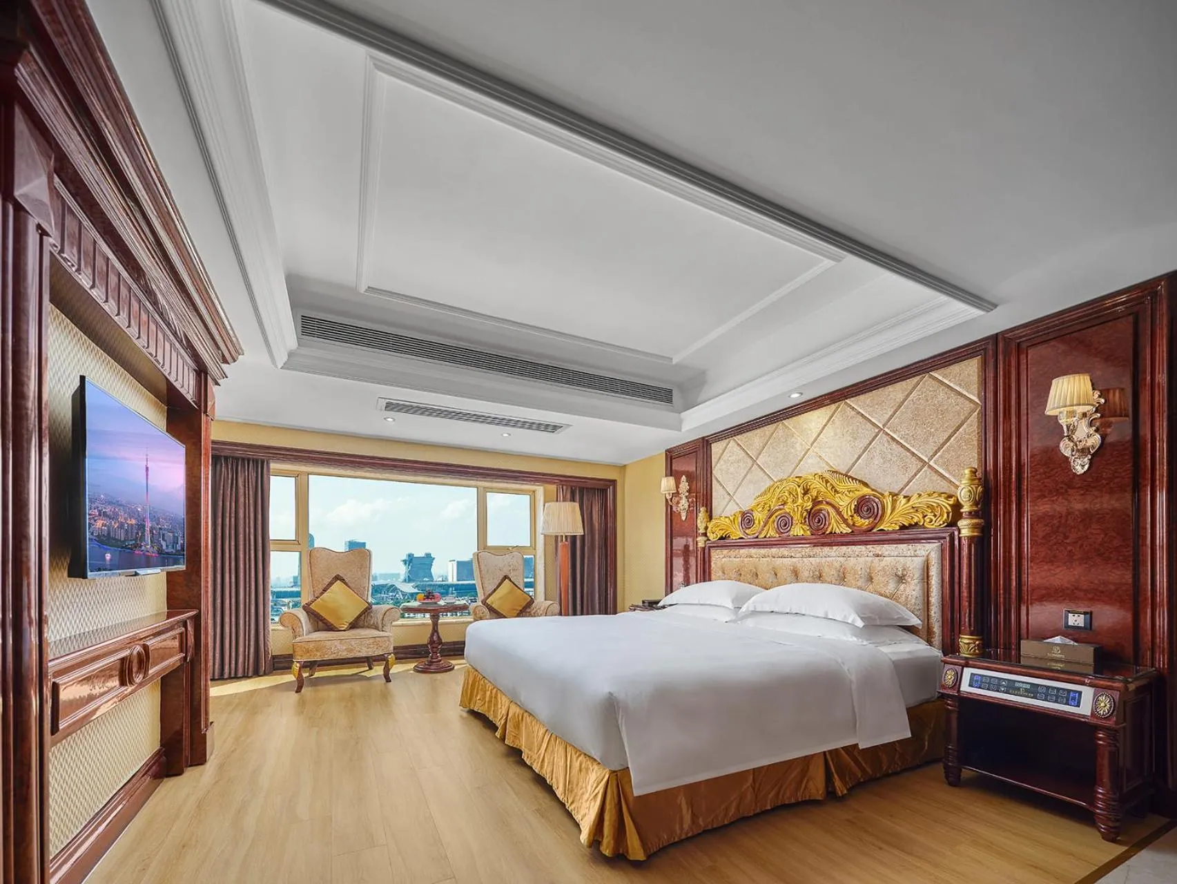 Photo of the whole room, Bed in Yueda Financial City International Hotel