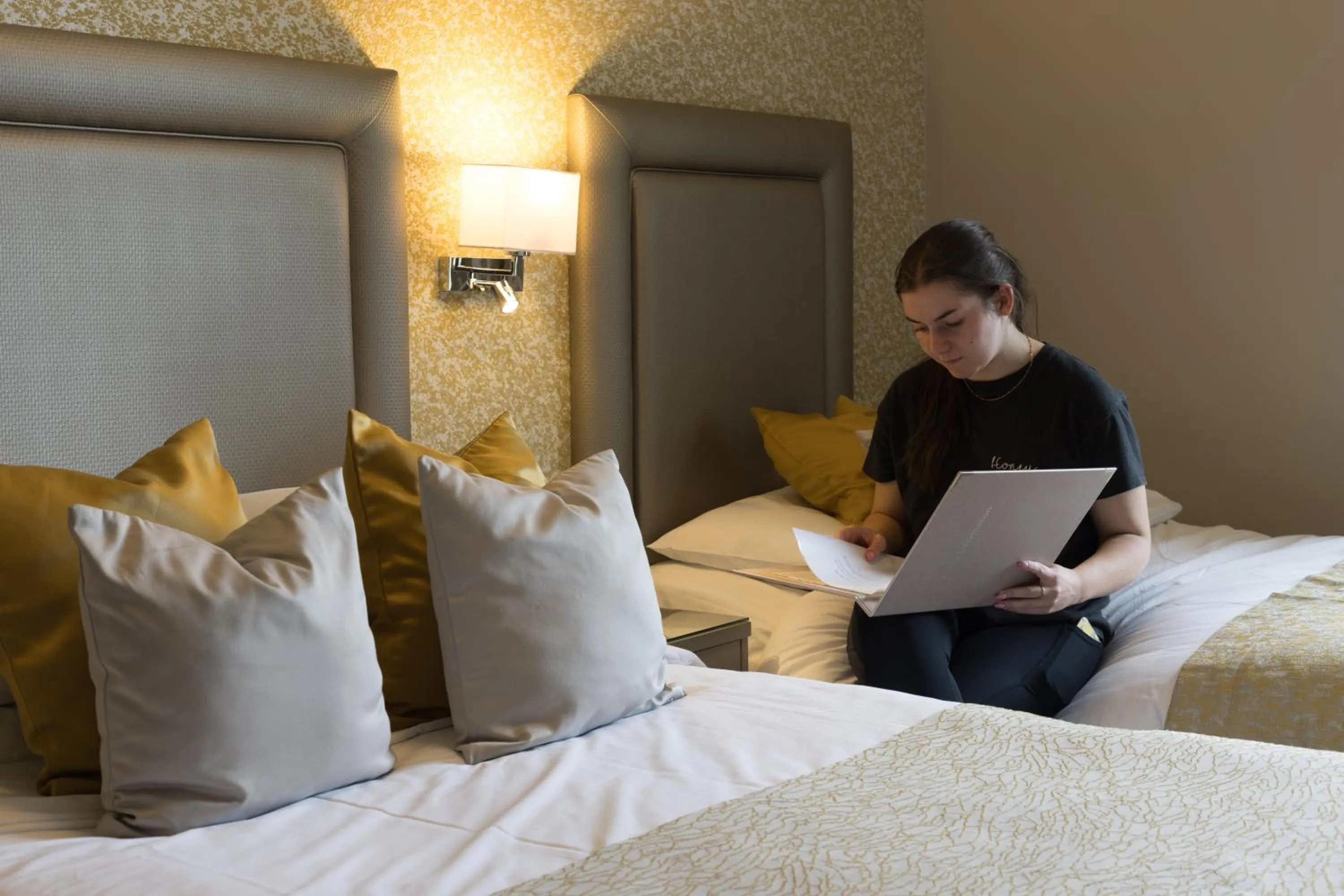 Bedroom, Bed in Cubley Hall