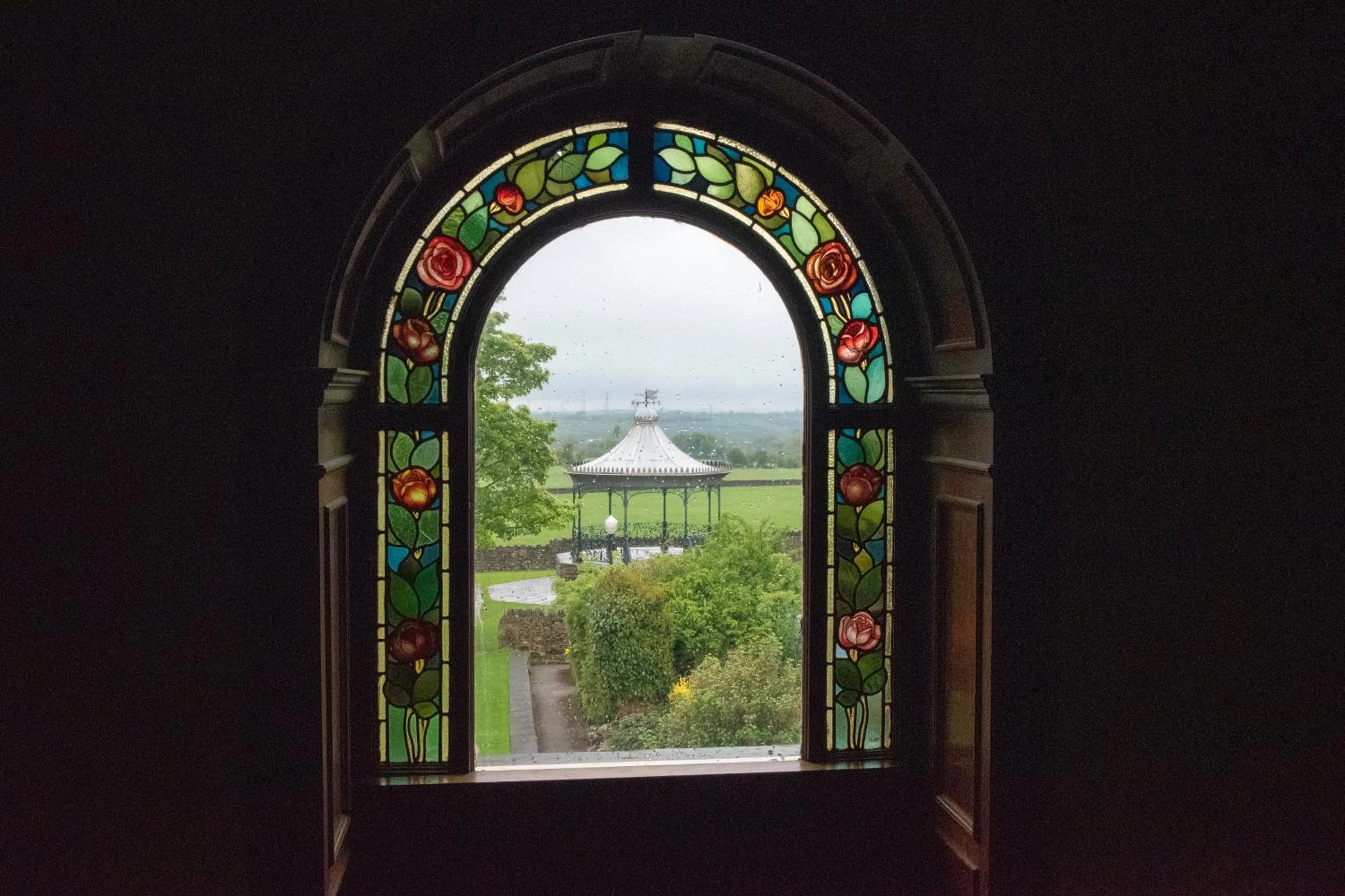 Garden view in Cubley Hall