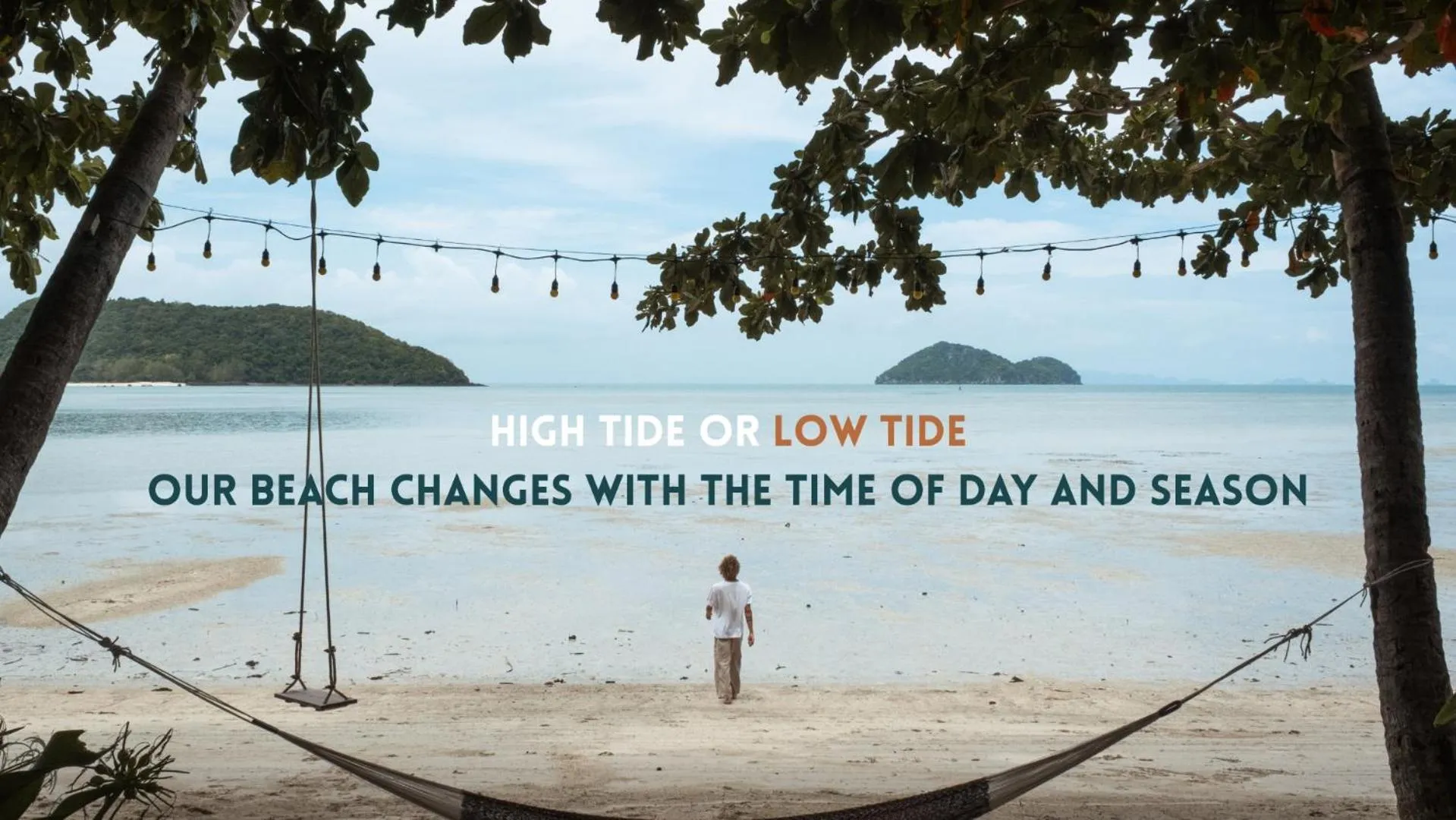 Beach in Colorful Hut