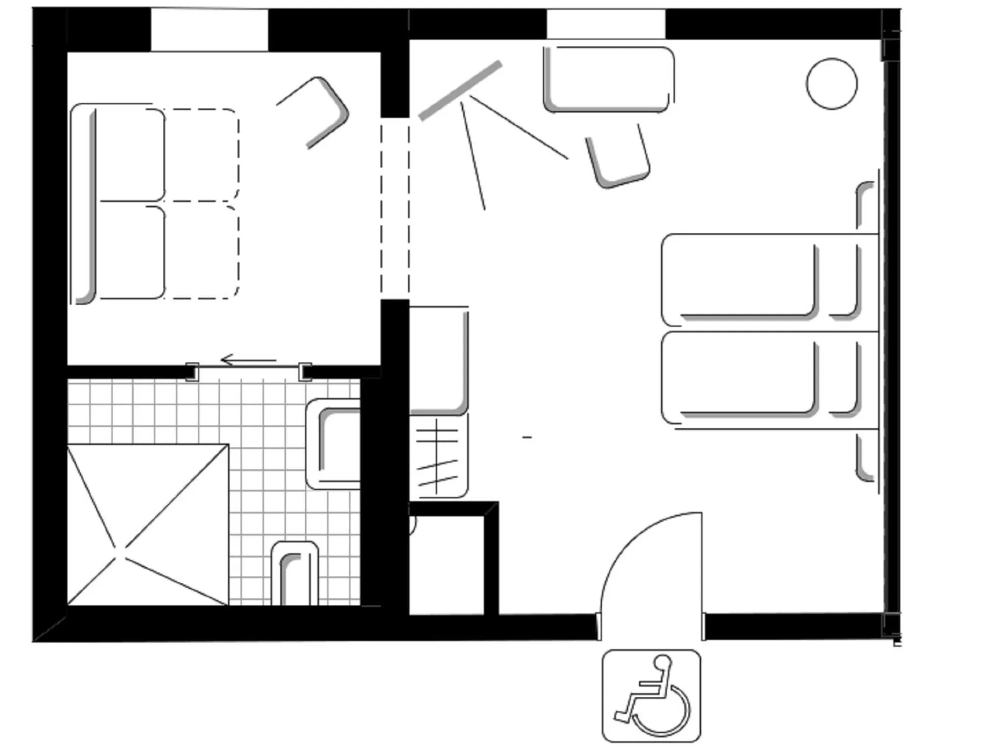 Floor plan in Zum Hirschen - hotel & gasthaus beim stöckeler