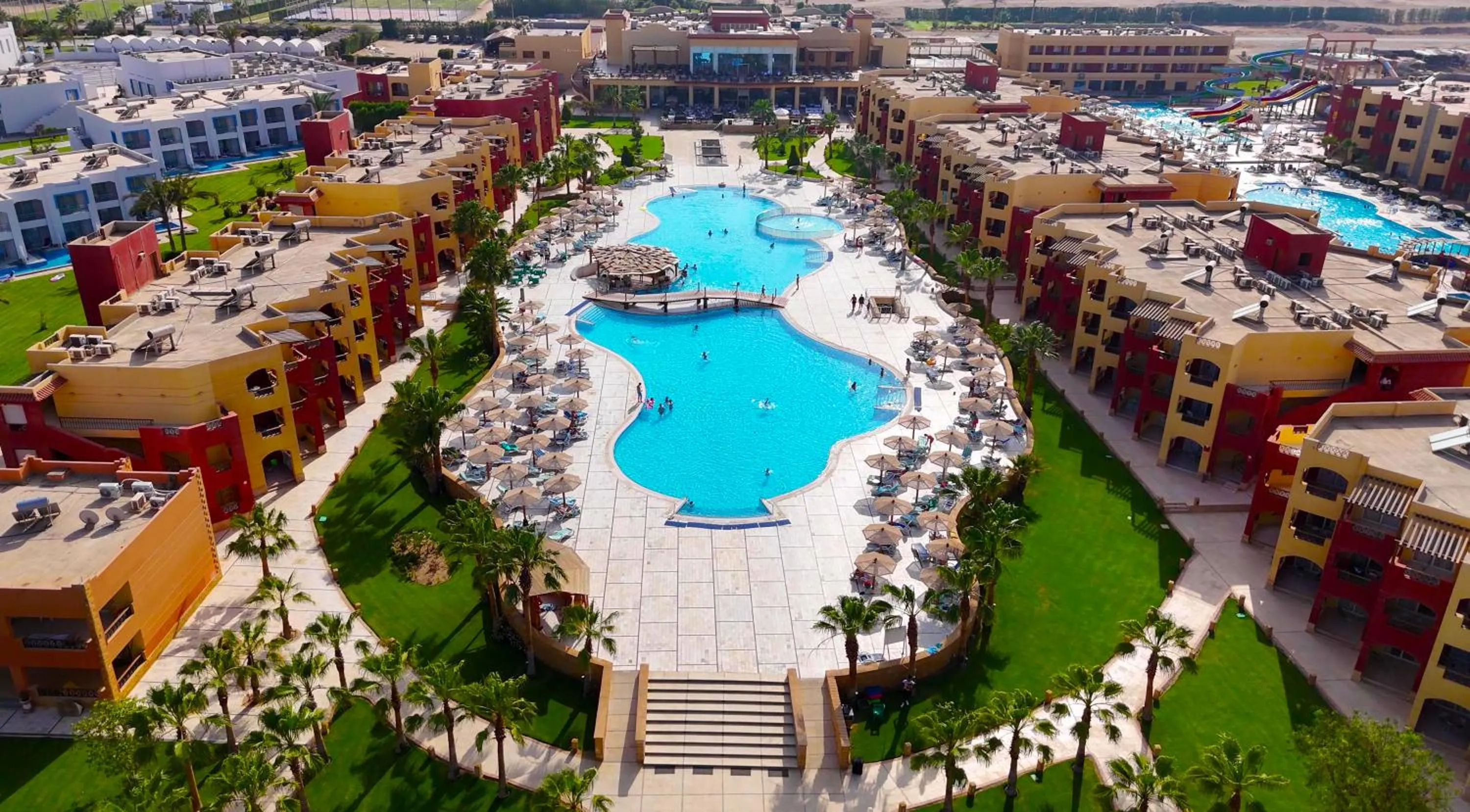 Pool view in Casa Mare Resort - ex, Royal Tulip Beach Resort