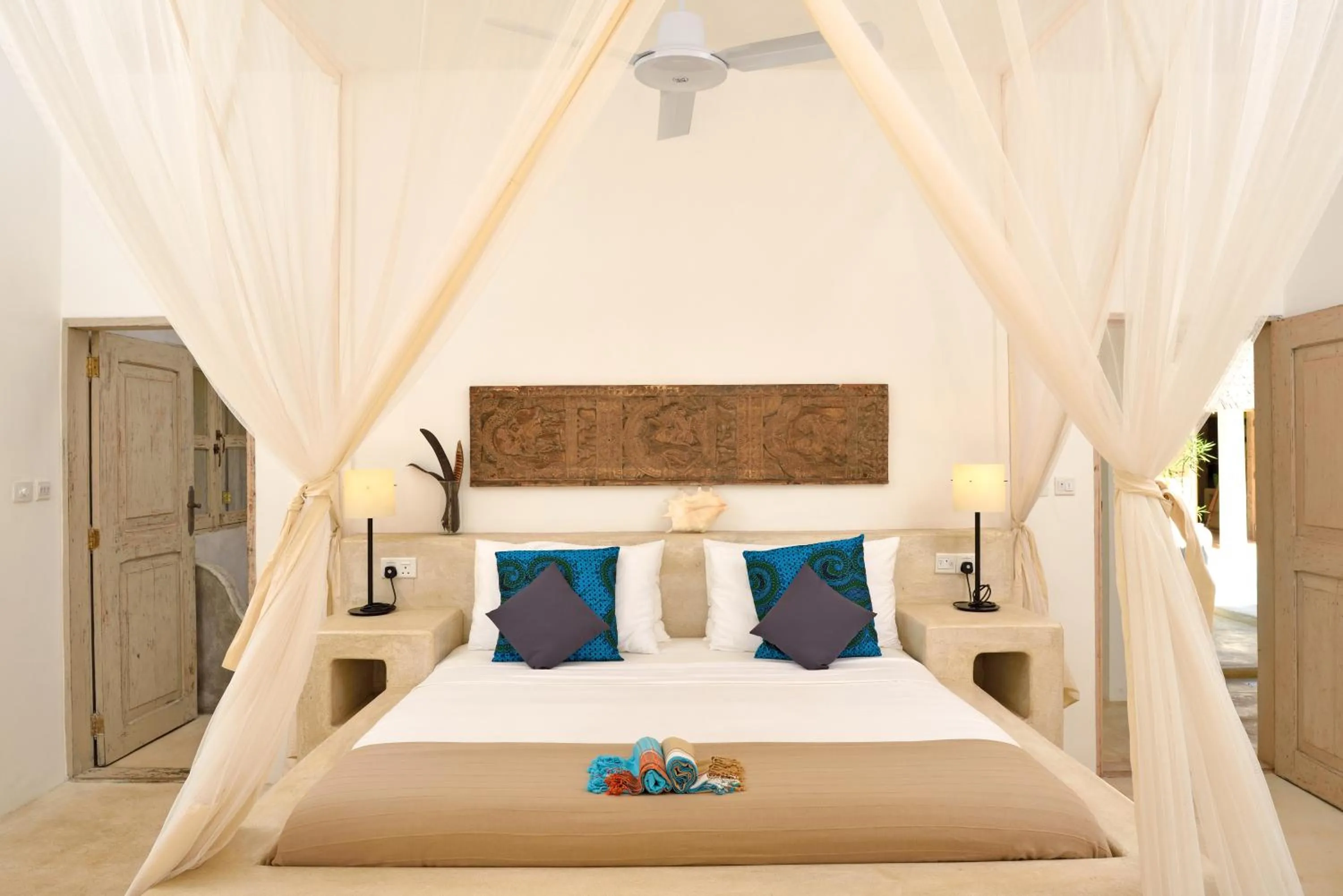 Bed in Sharazad Boutique Hotel