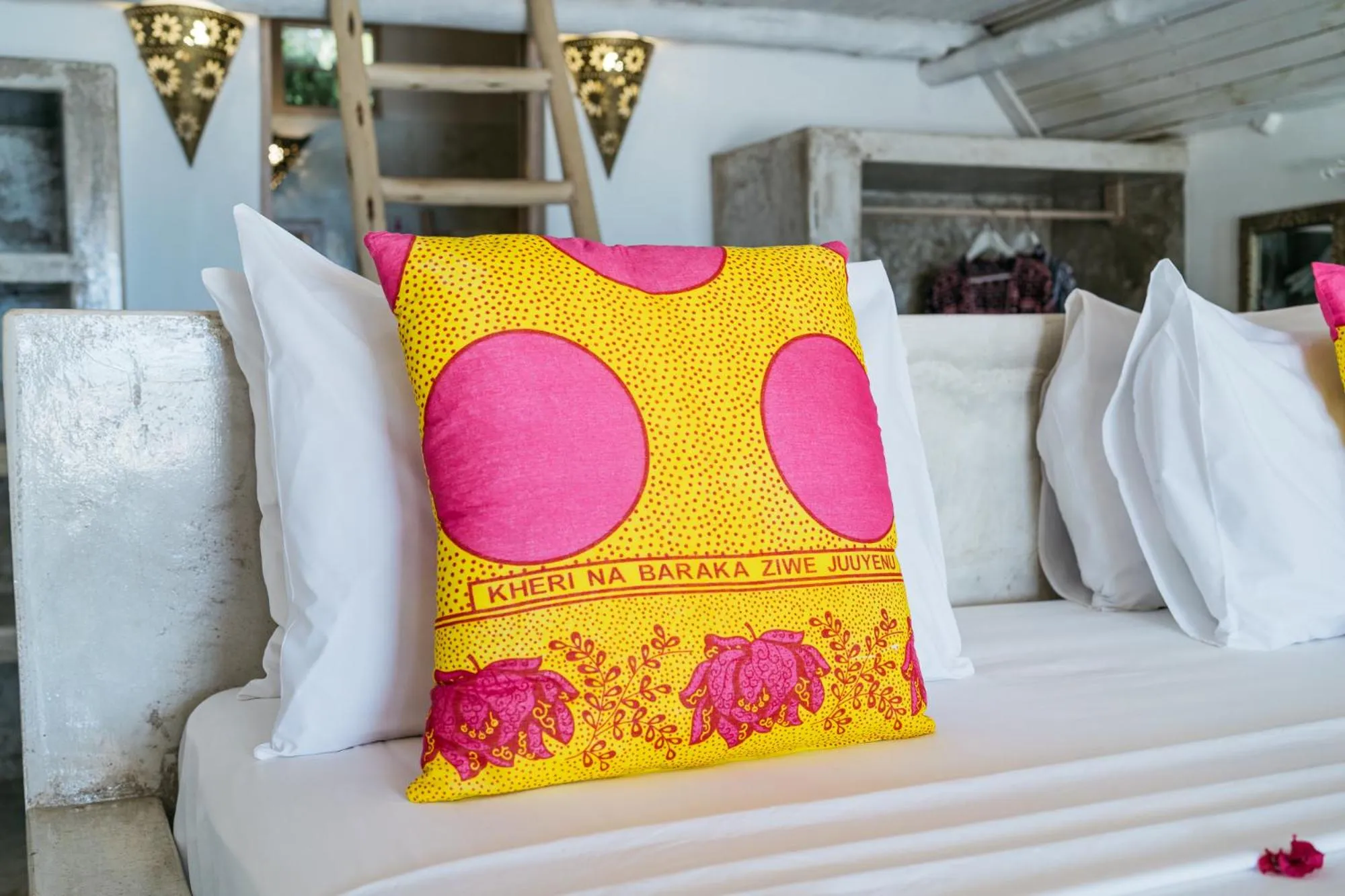 Decorative detail, Bed in Sharazad Boutique Hotel
