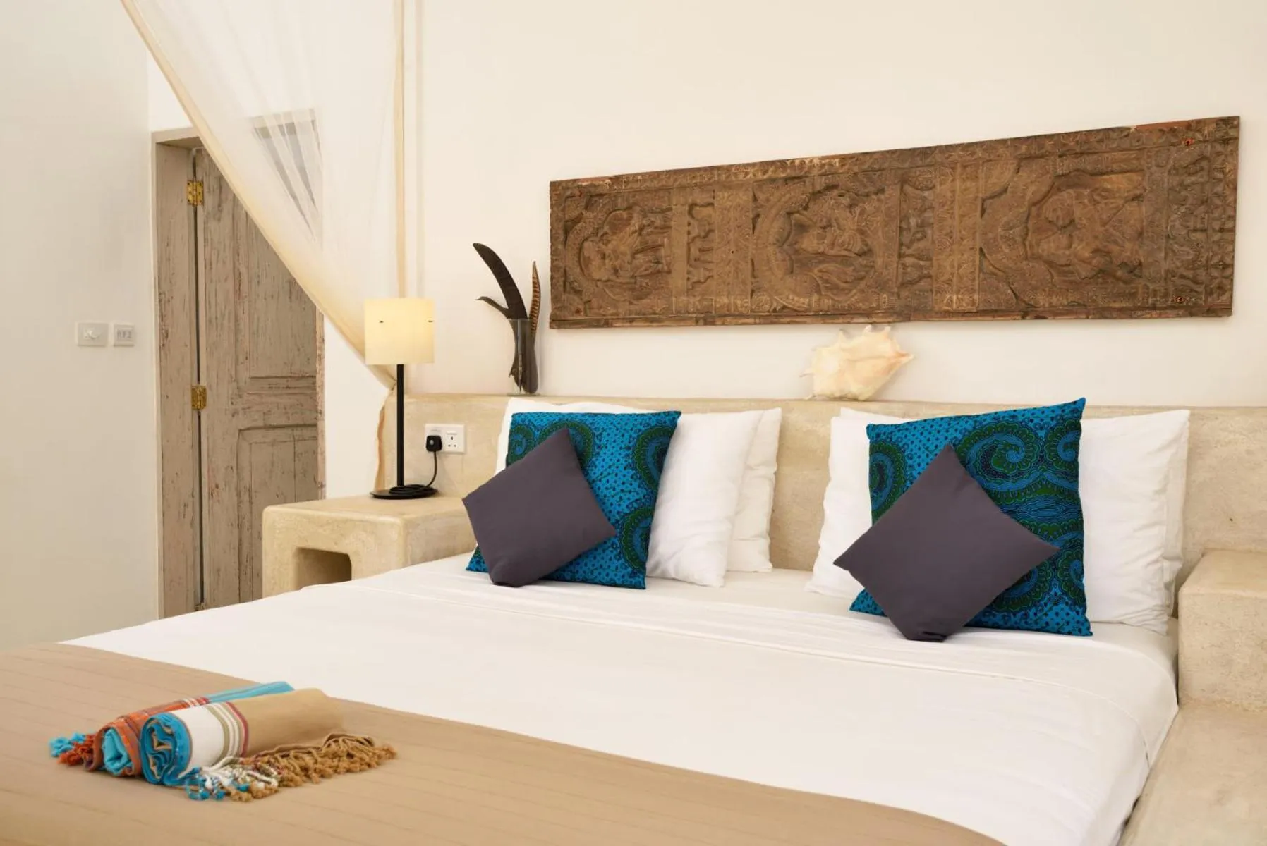 Bed in Sharazad Boutique Hotel