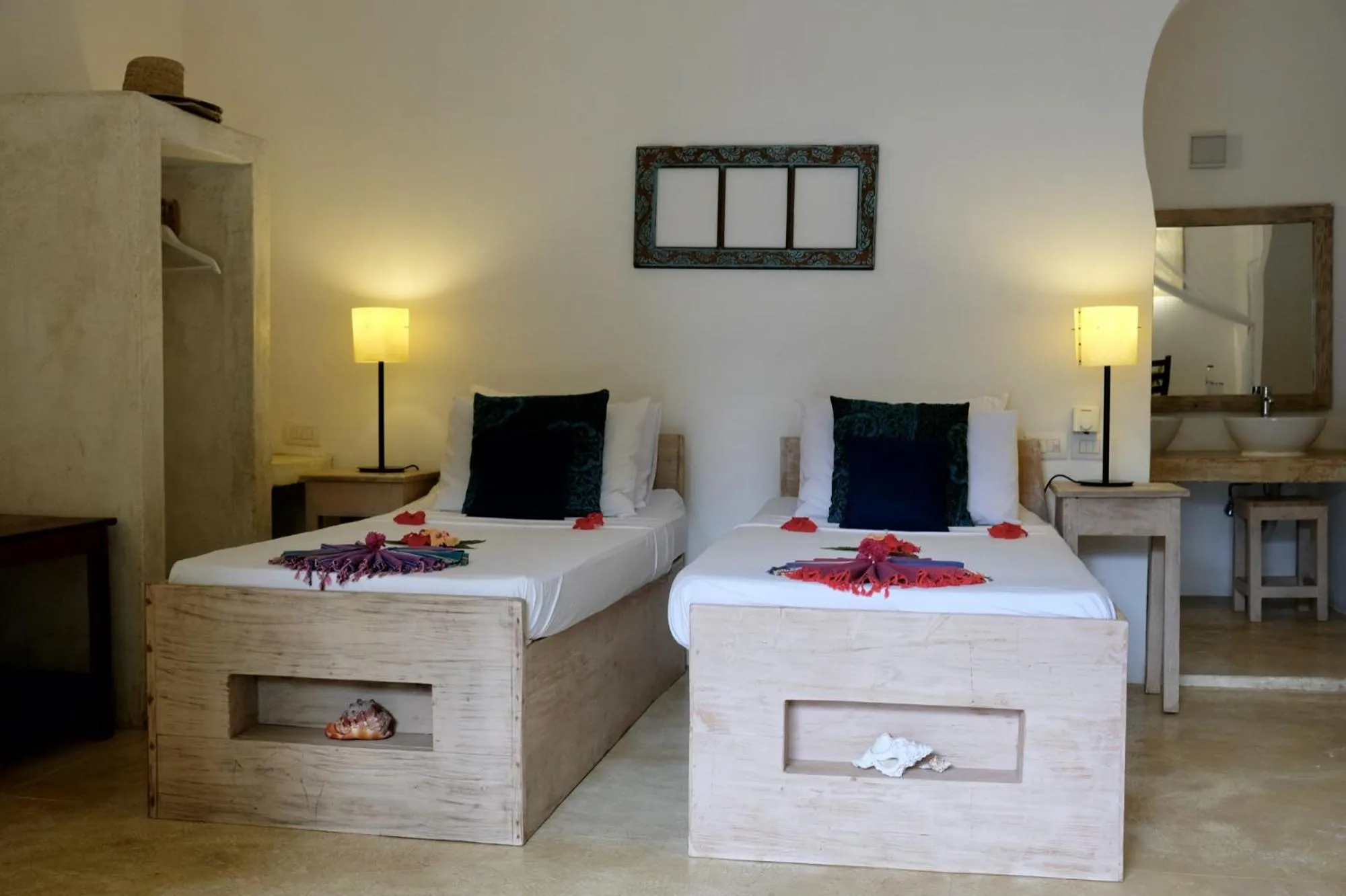 Bed in Sharazad Boutique Hotel