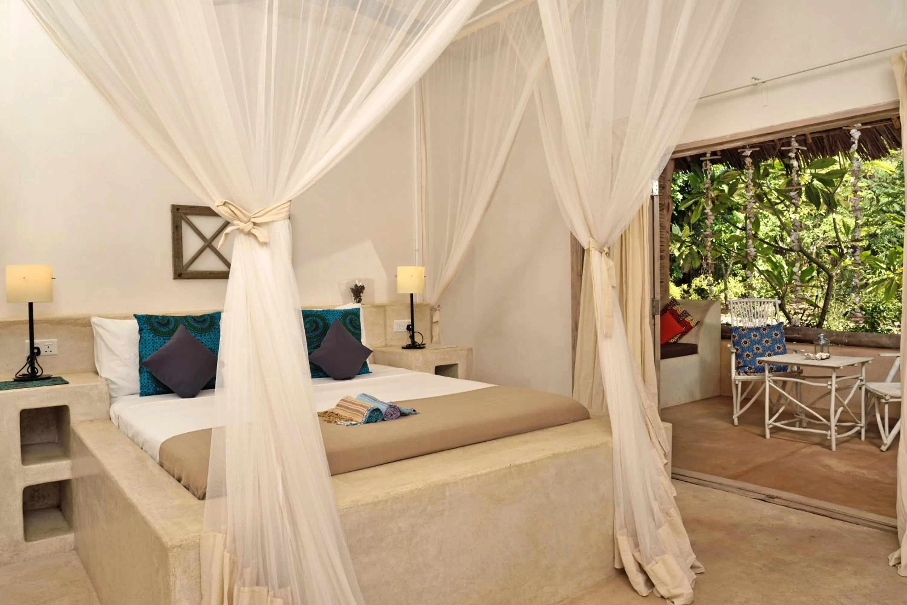 Bed in Sharazad Boutique Hotel