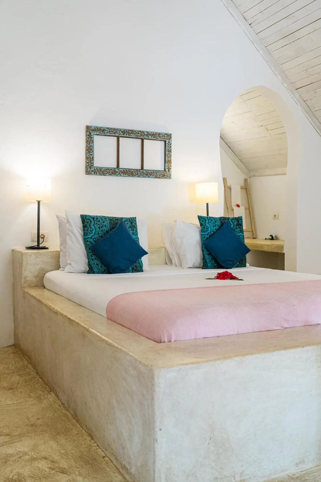 Bed in Sharazad Boutique Hotel