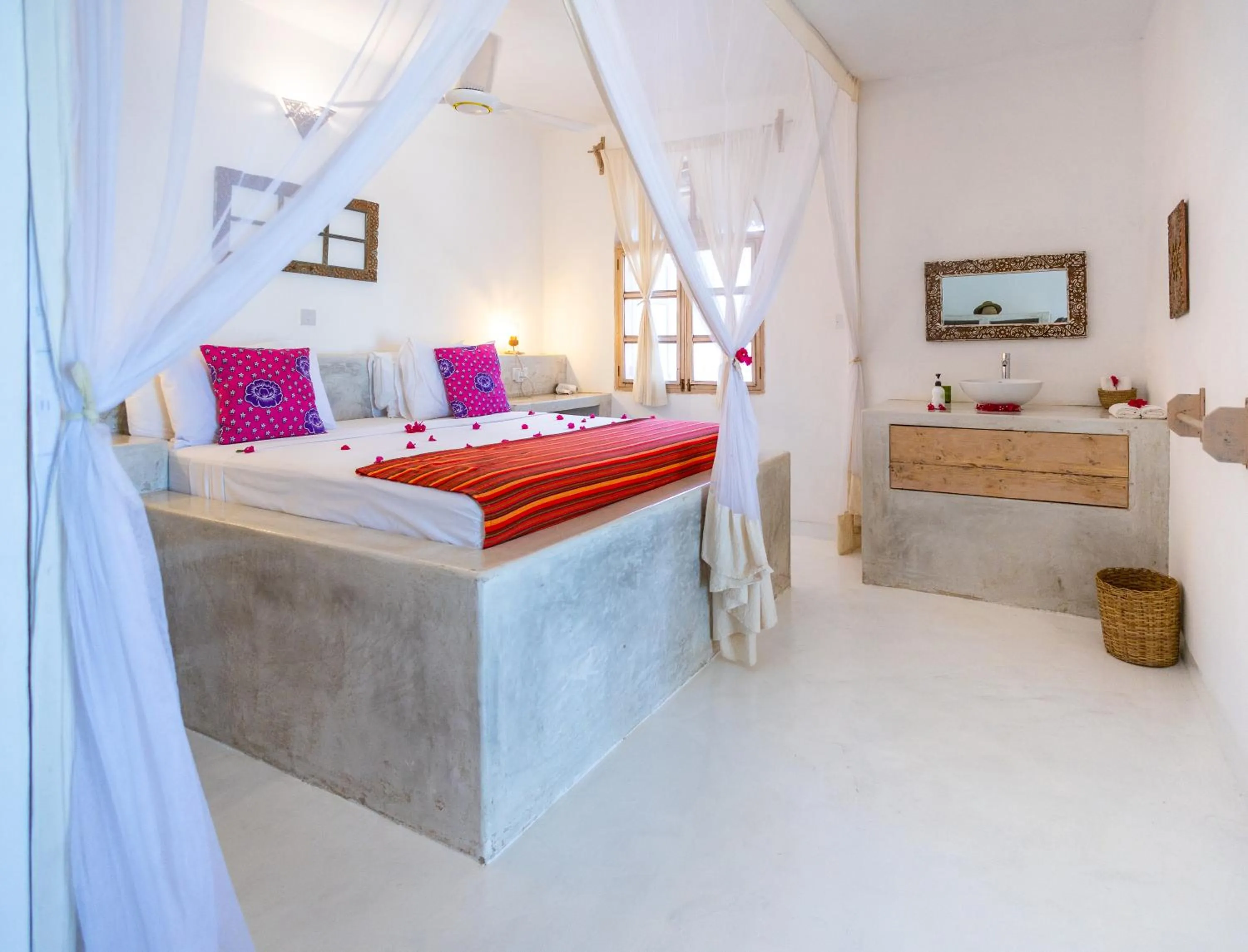 Bed in Sharazad Boutique Hotel