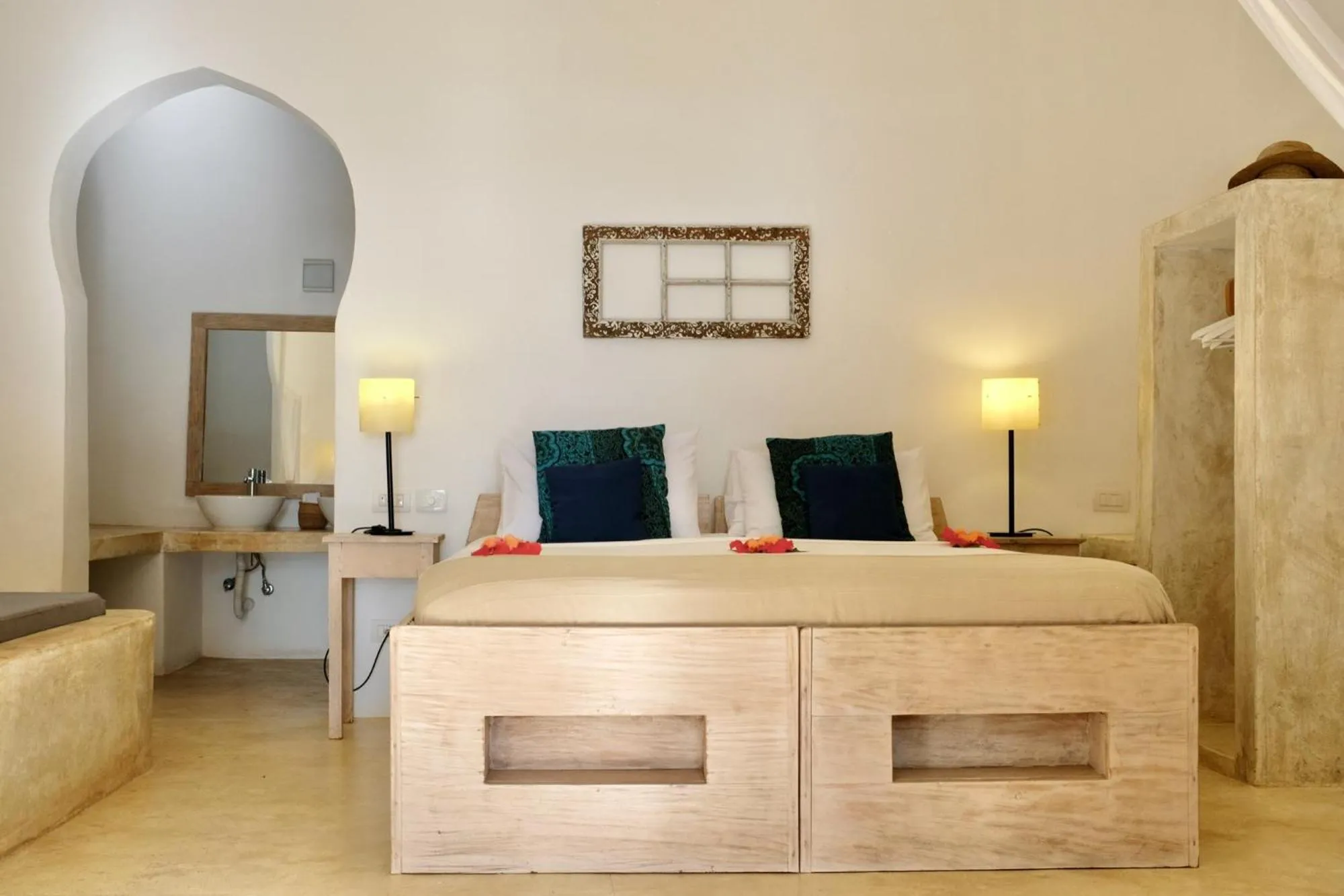 Bed in Sharazad Boutique Hotel