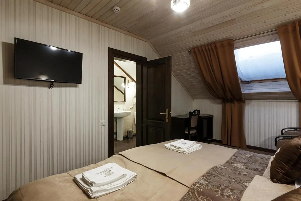 Bed in GasthauS & SPA