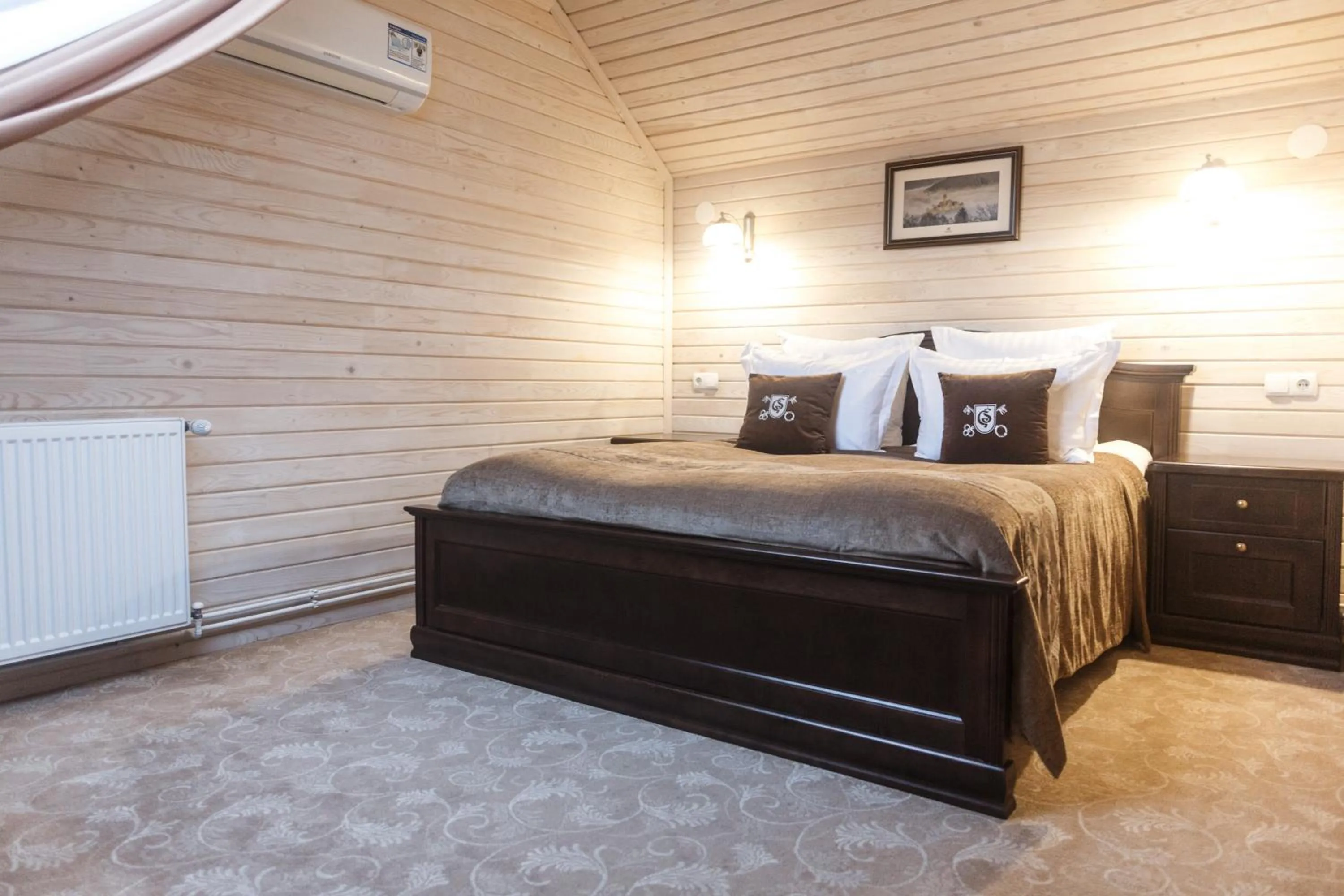 Bed in GasthauS & SPA