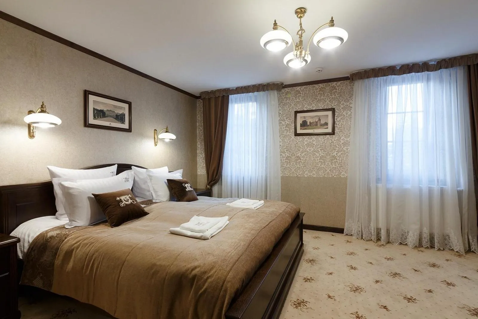 Bed in GasthauS & SPA