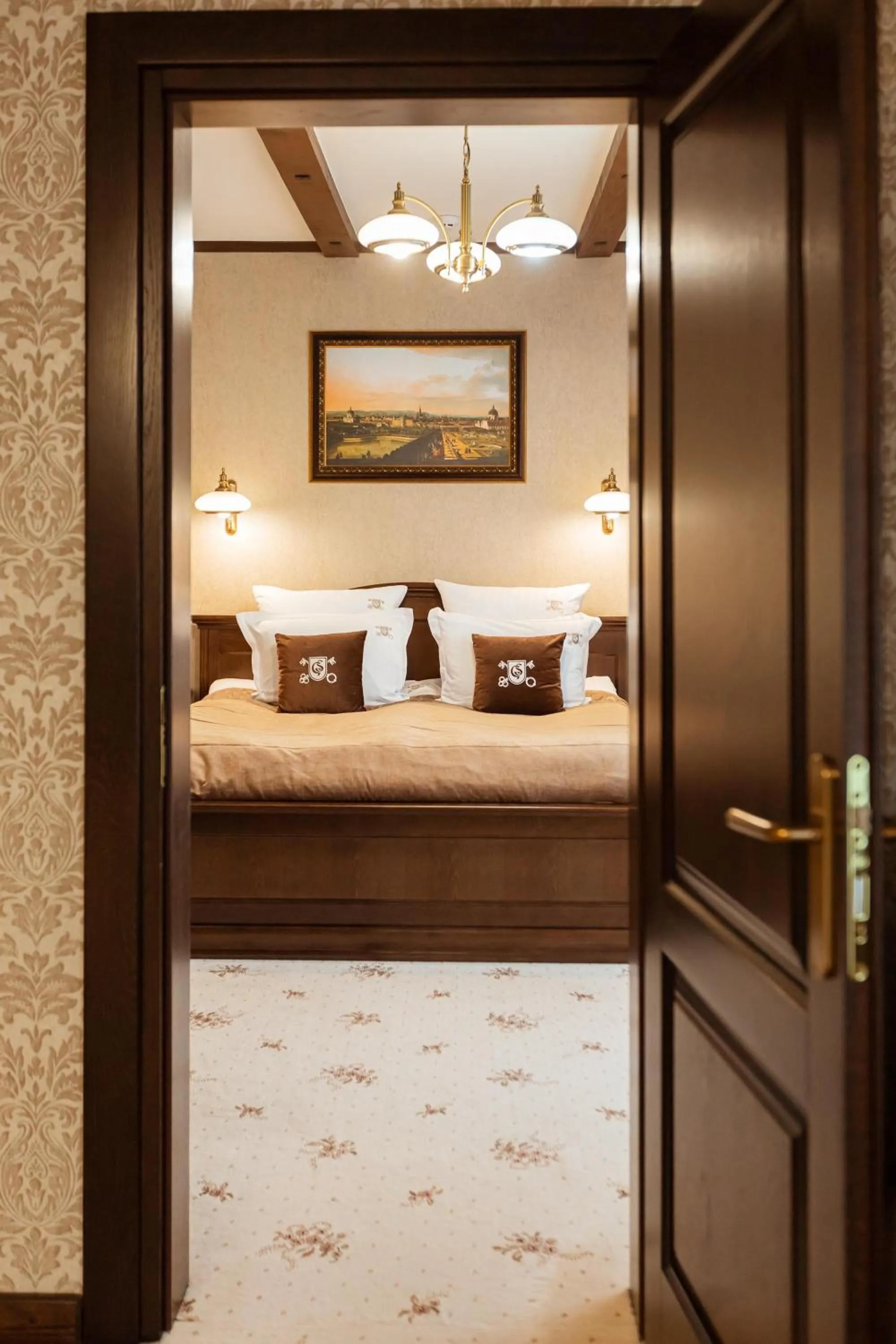 Bed in GasthauS & SPA