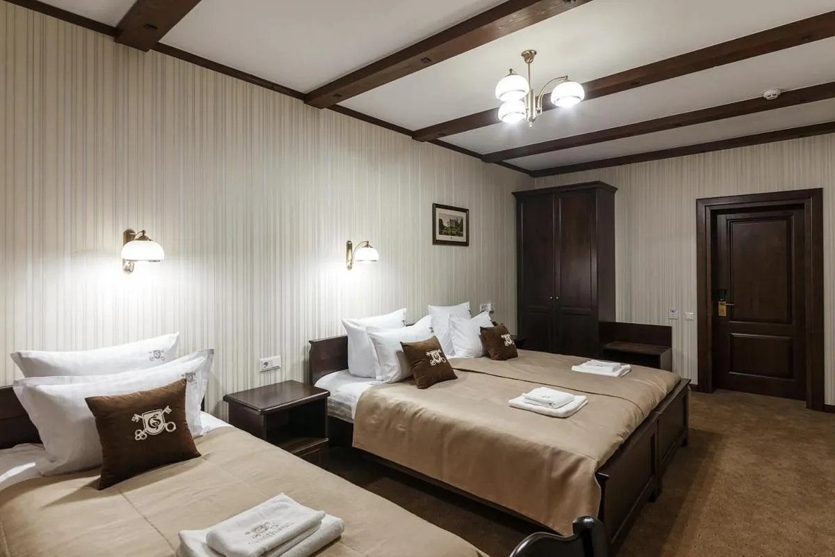 Bed in GasthauS & SPA