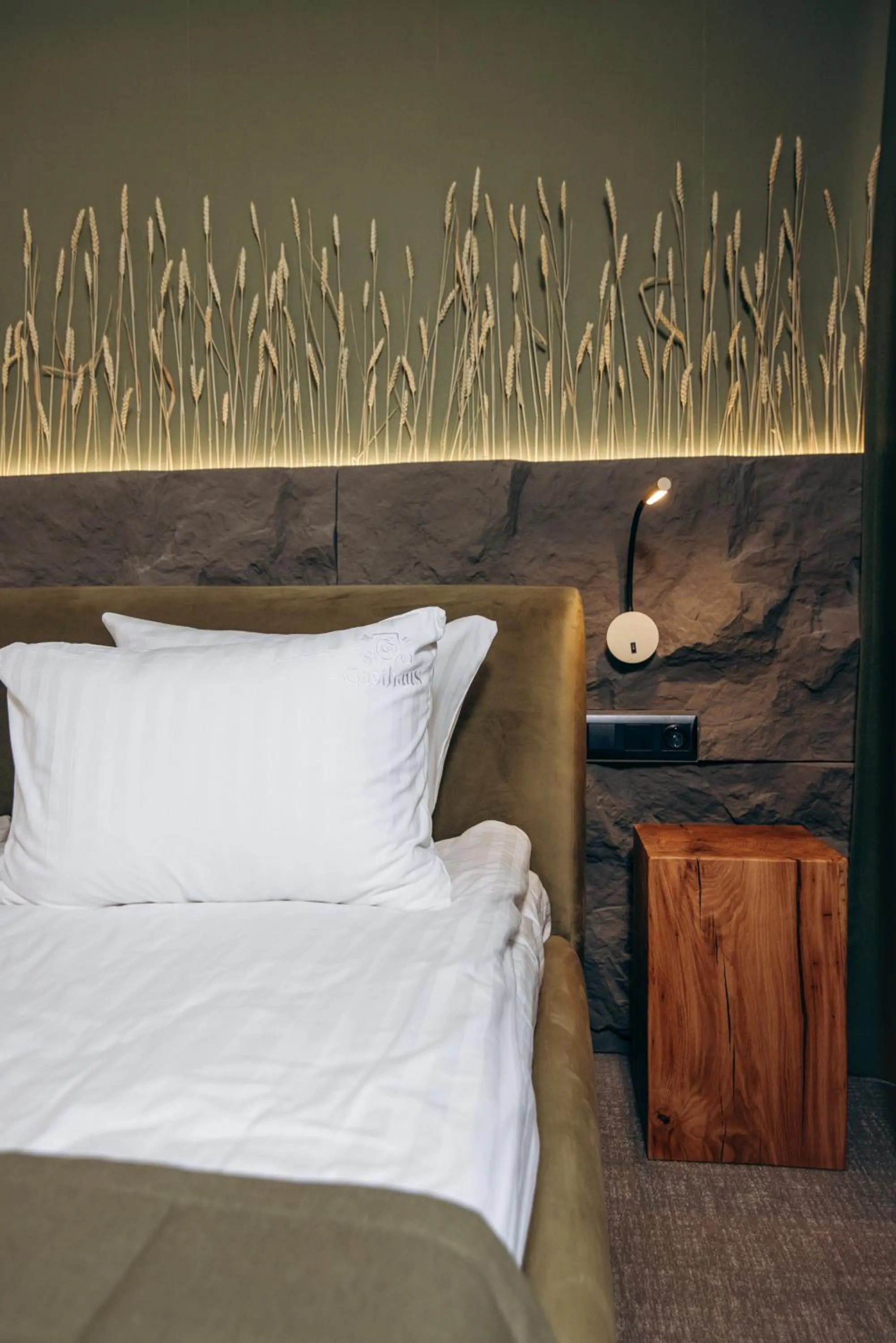 Bed in GasthauS & SPA