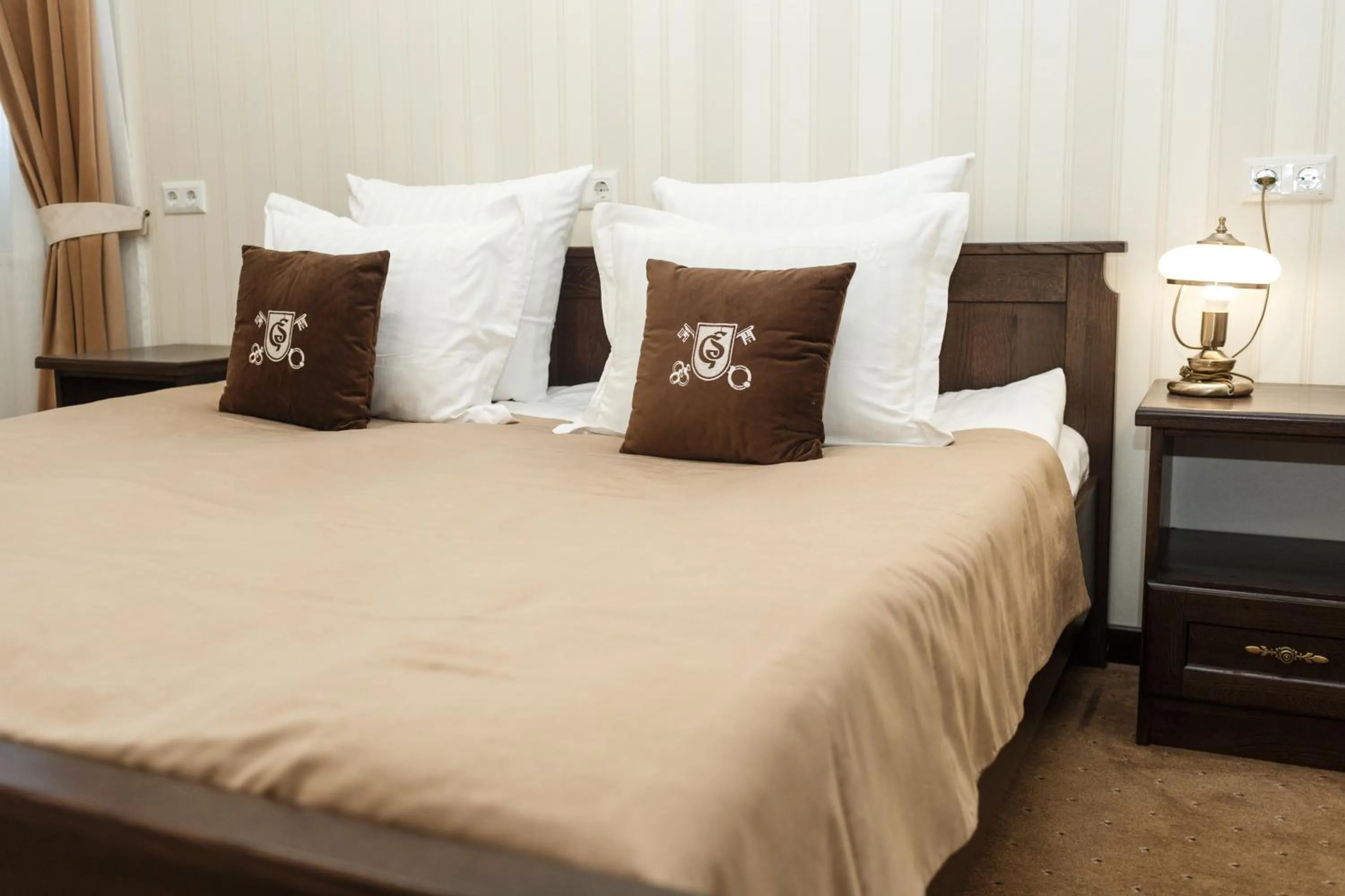 Bed in GasthauS & SPA