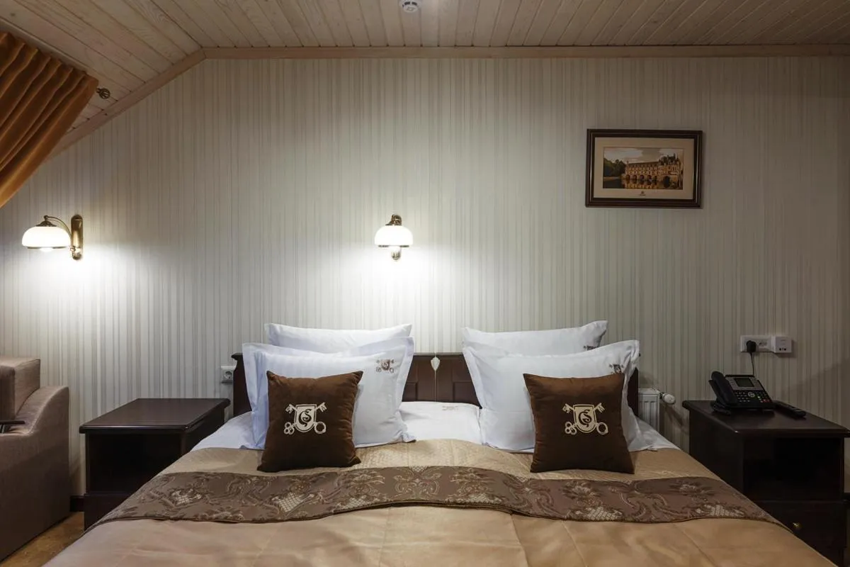 Bed in GasthauS & SPA