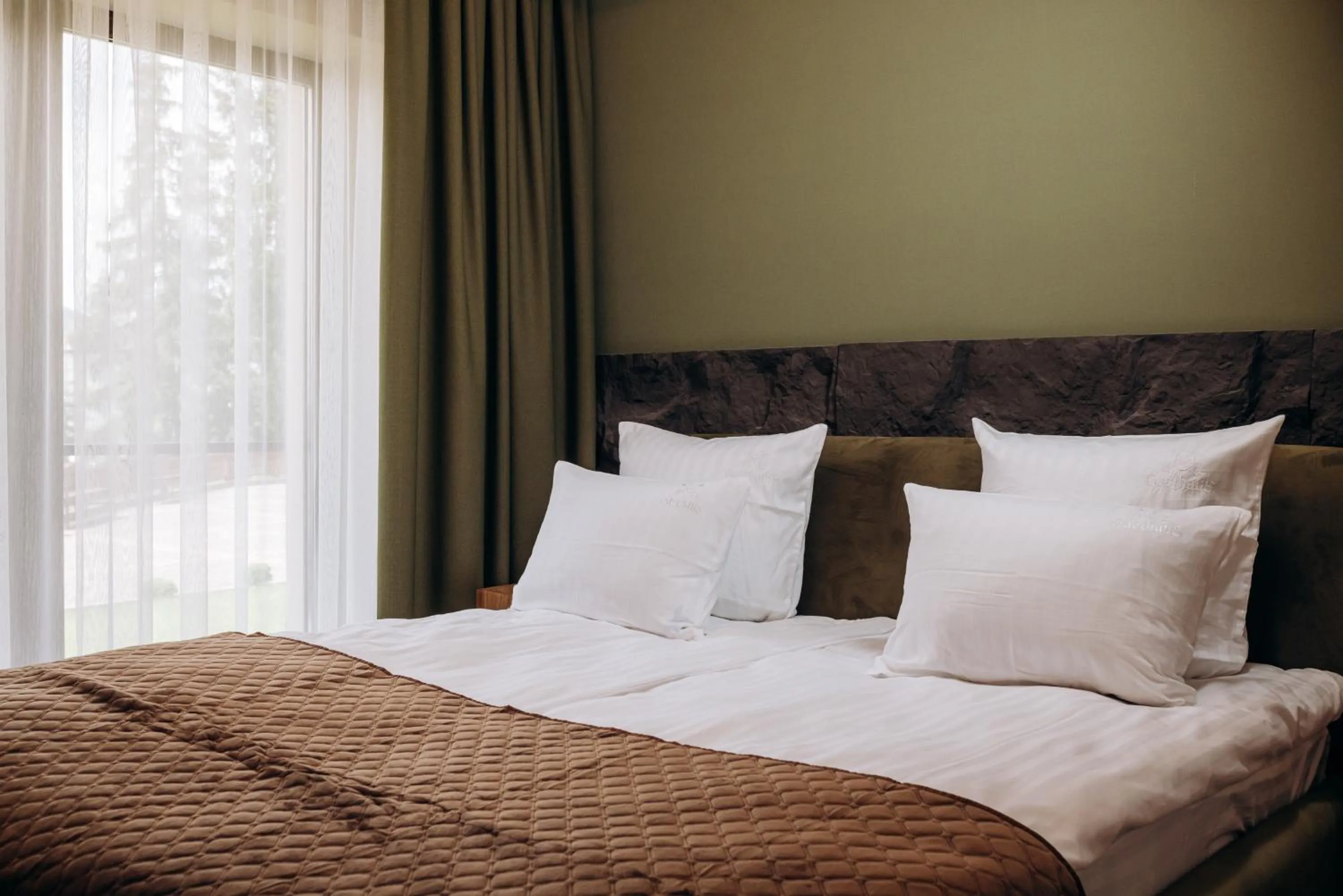 Bed in GasthauS & SPA