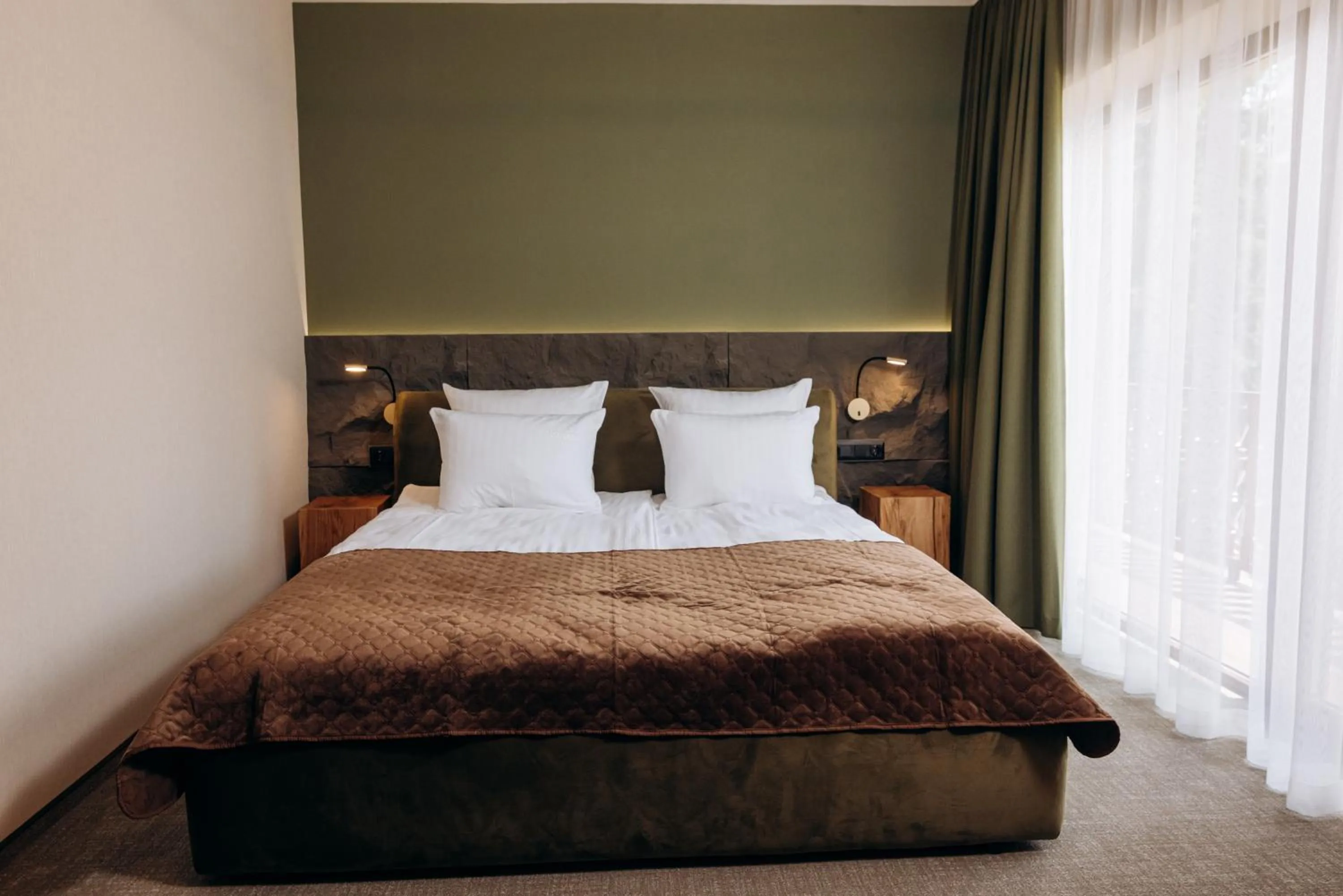 Bed in GasthauS & SPA