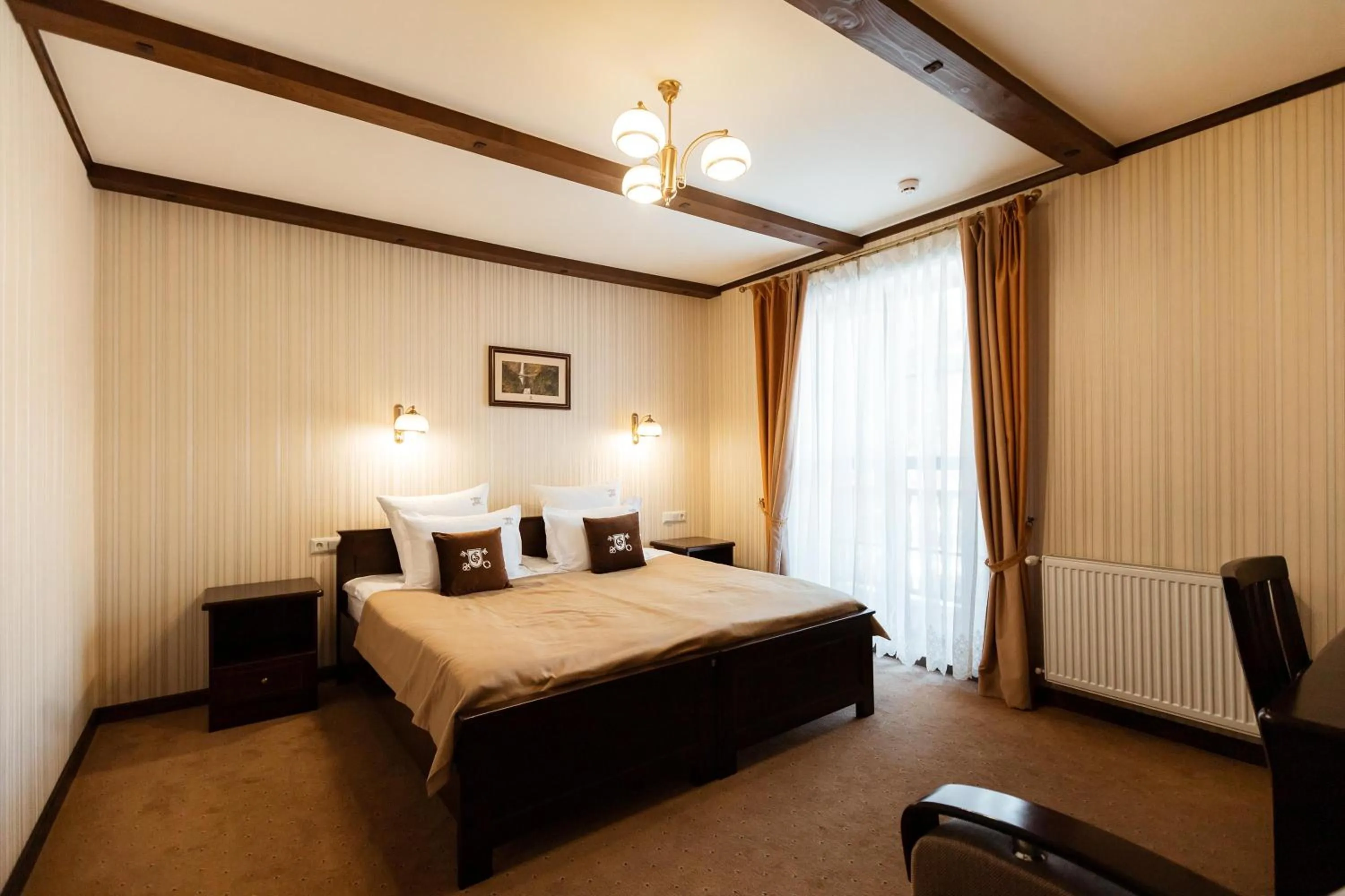 Bed in GasthauS & SPA