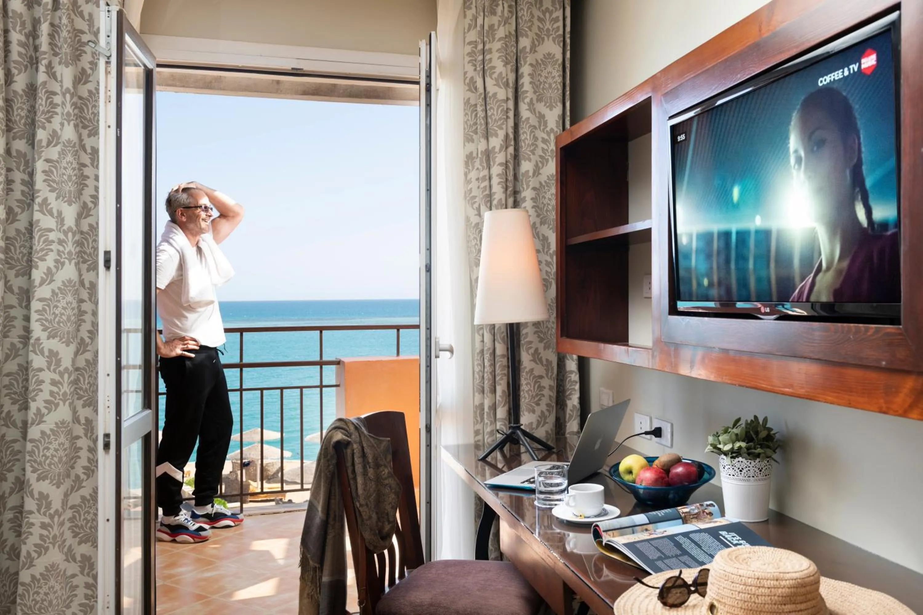 Balcony/Terrace in Three Corners Ocean View El Gouna - Adults Only