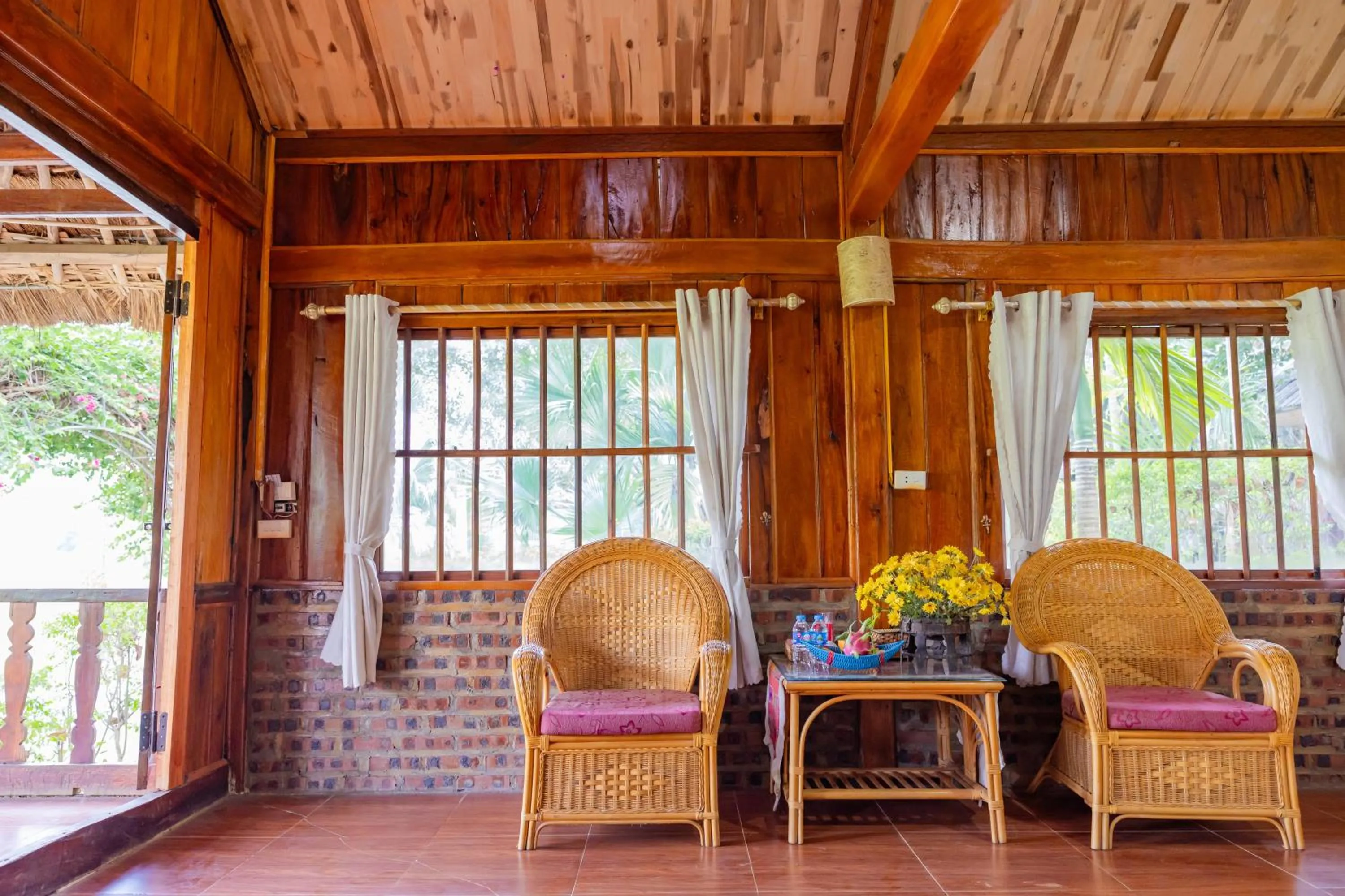 Living room in Mai Chau Sunrise Village